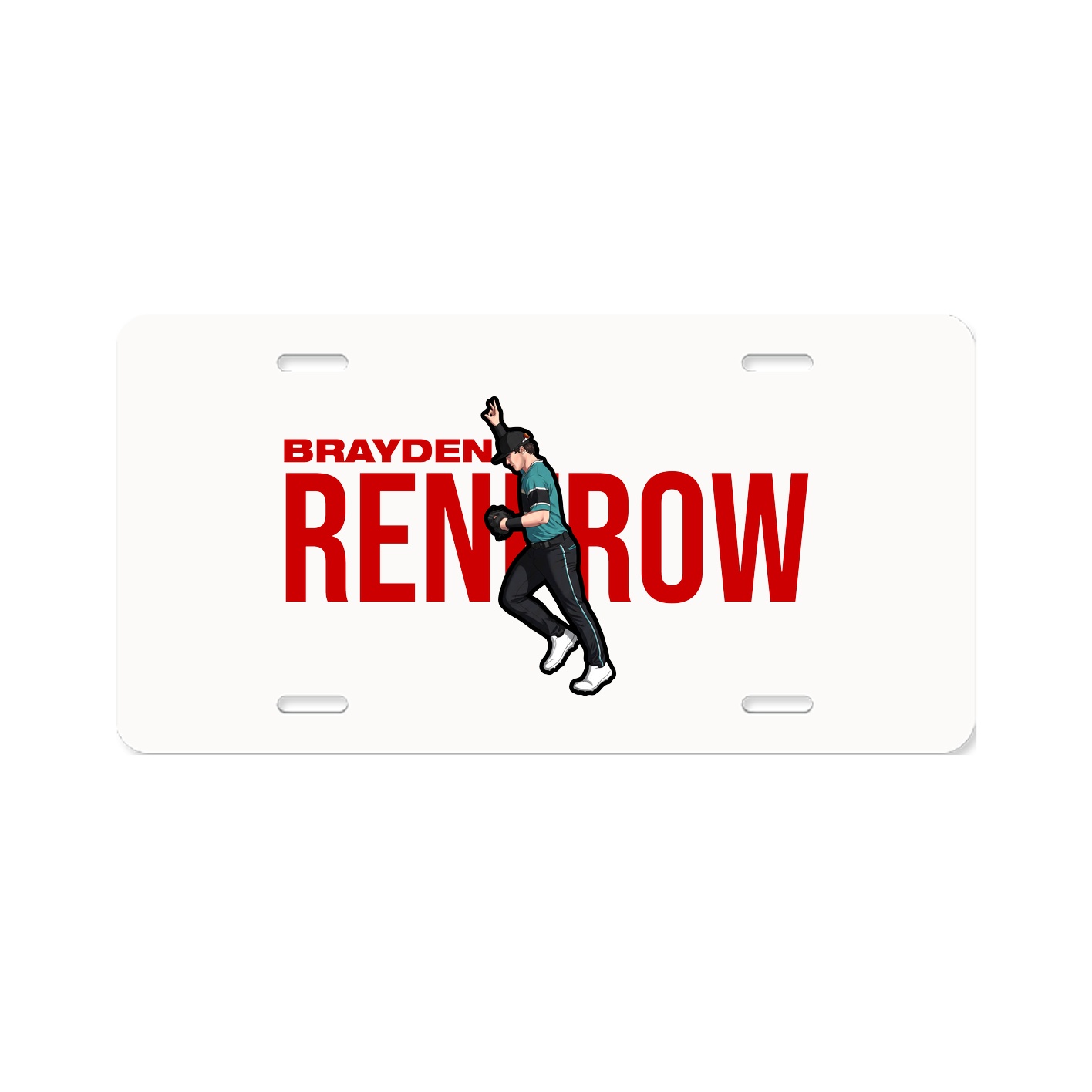 License Plate — Player Name in Classic