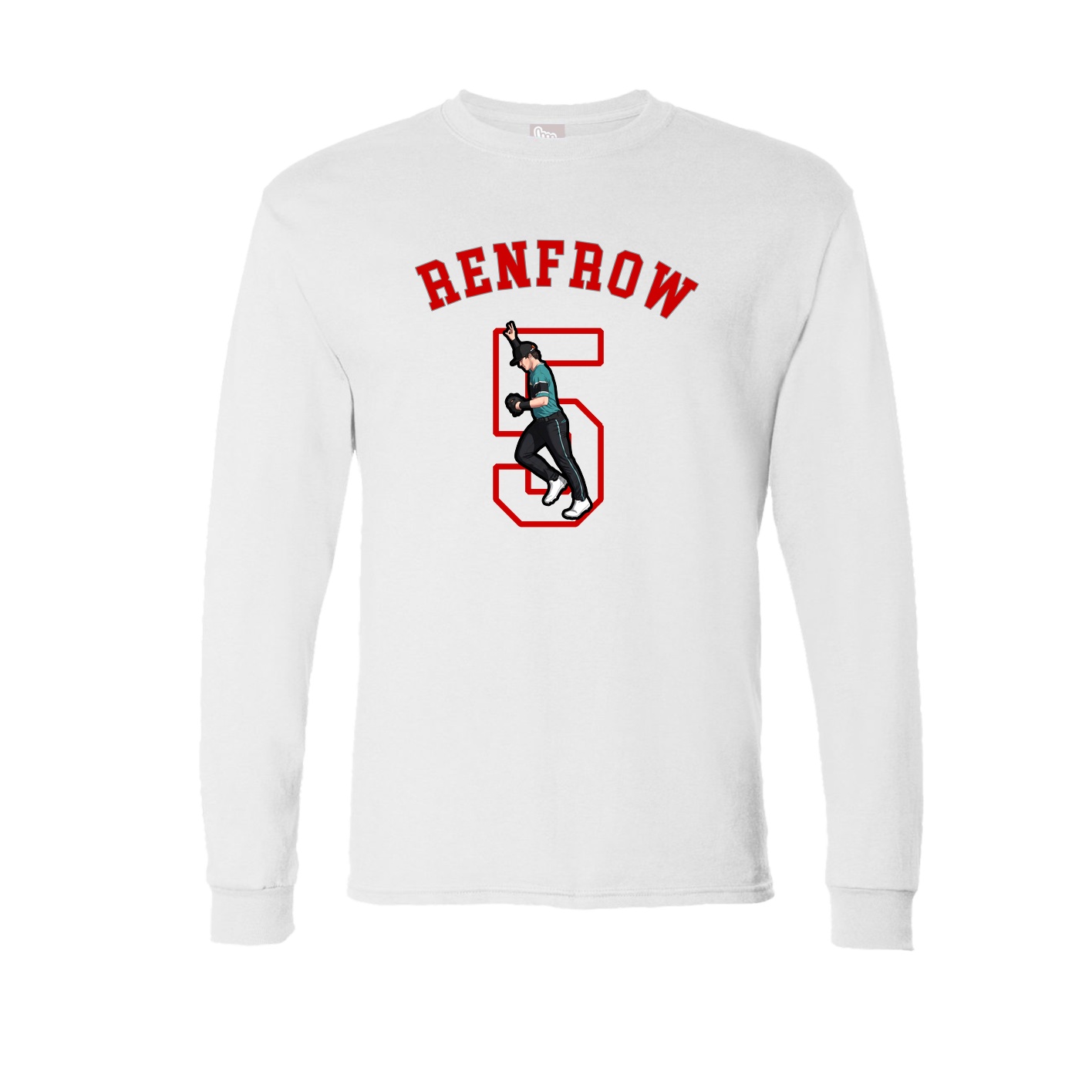 Long Sleeve Tee — Shirsey Arch in White