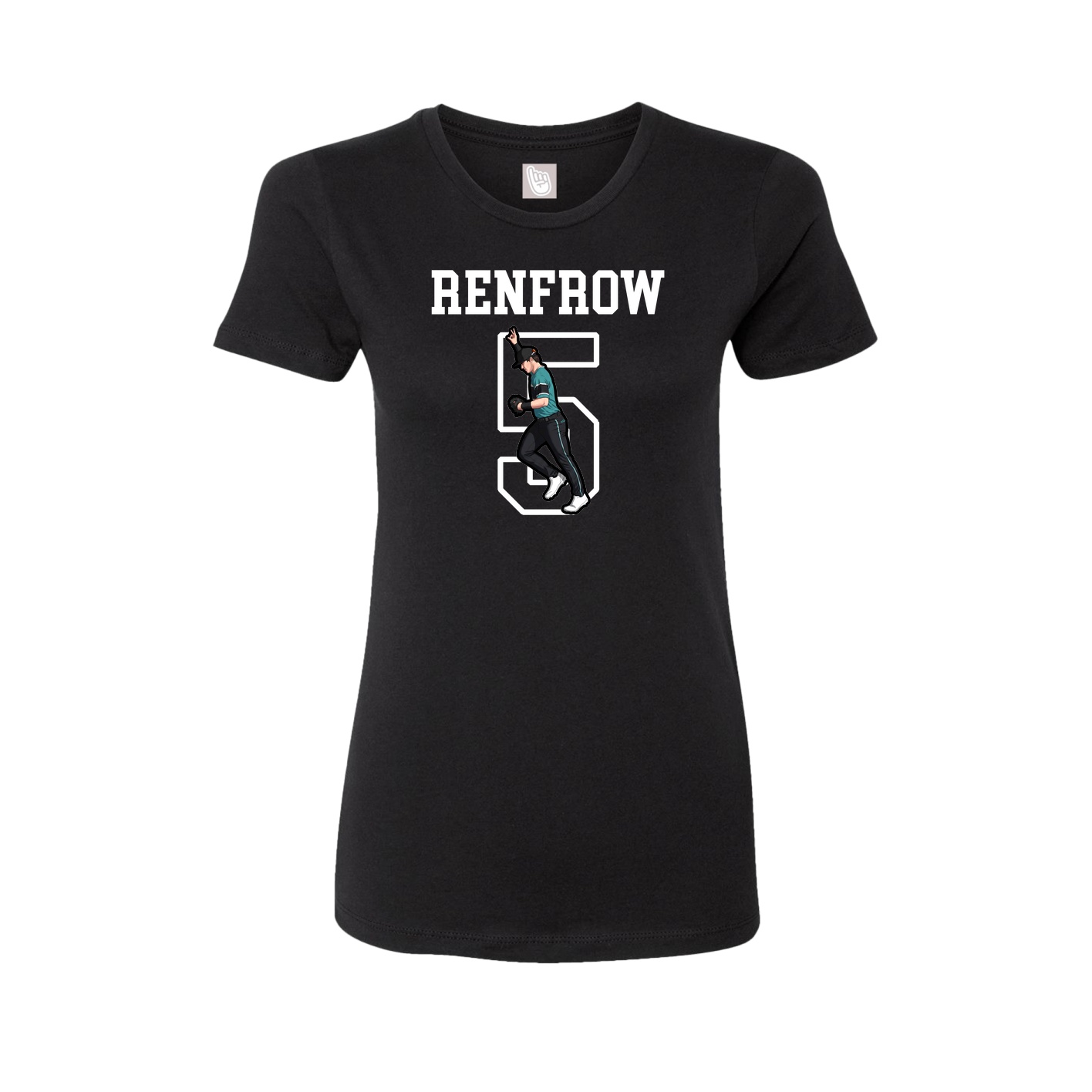 Fitted Women's Tee — Shirsey in Black