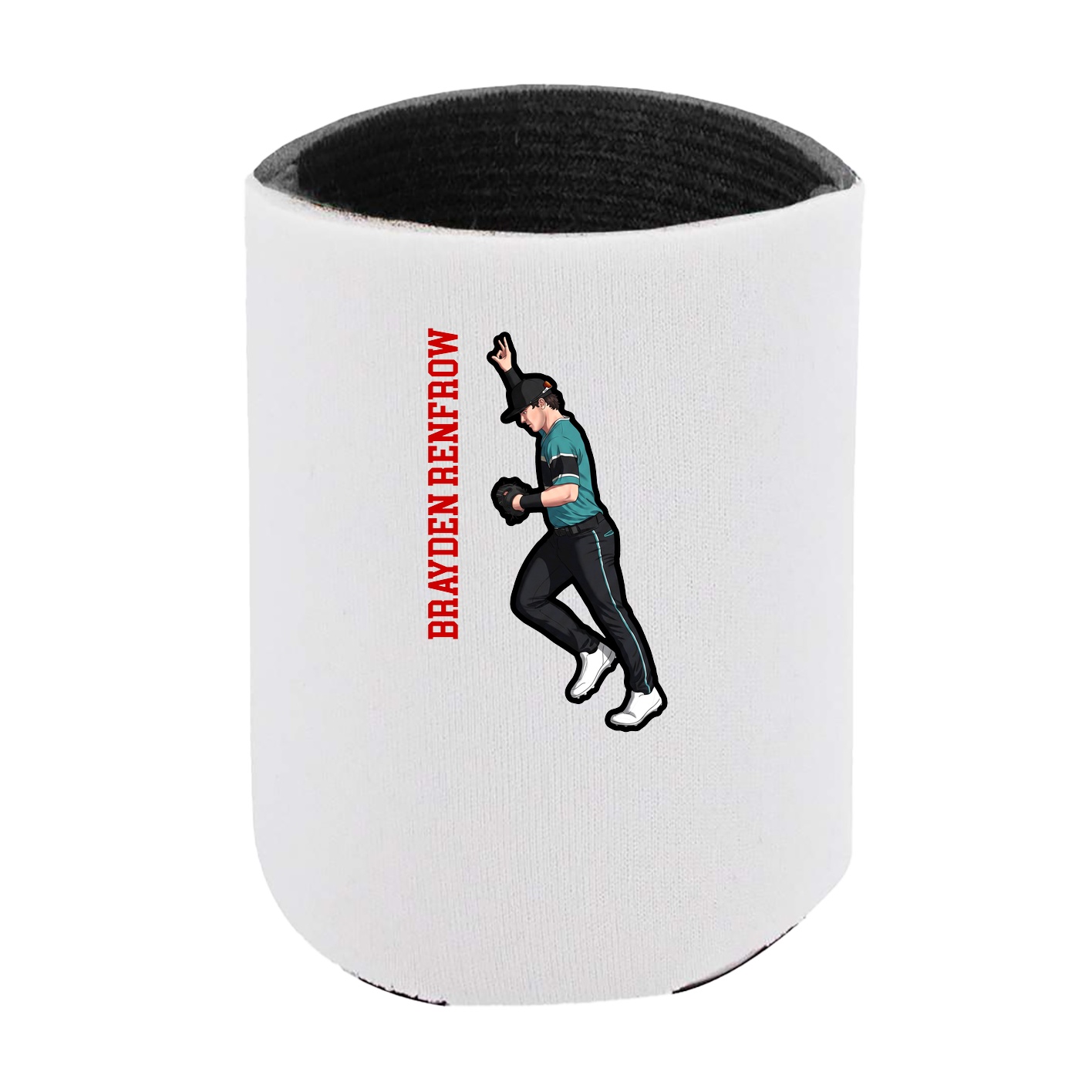 Can Holder — Name Vertical in White