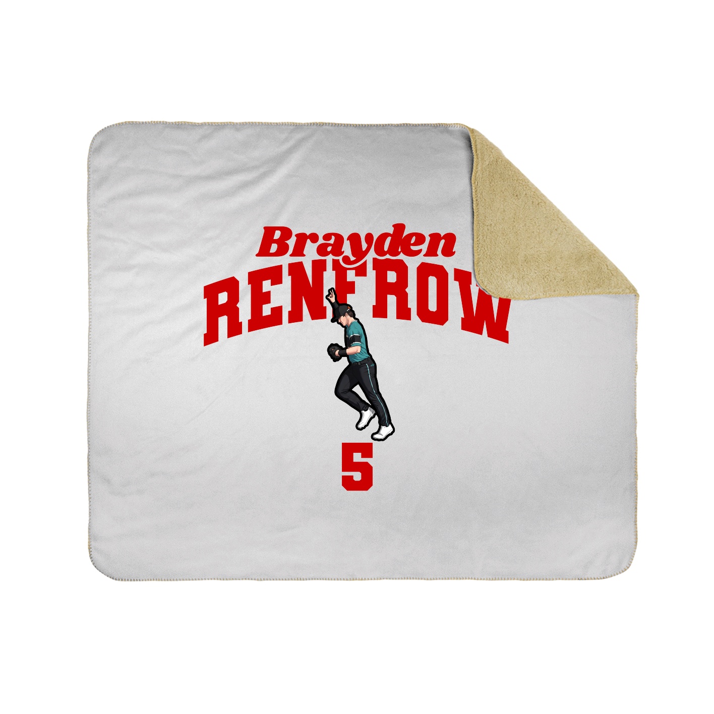 Throw Blanket — Signature Arch in White
