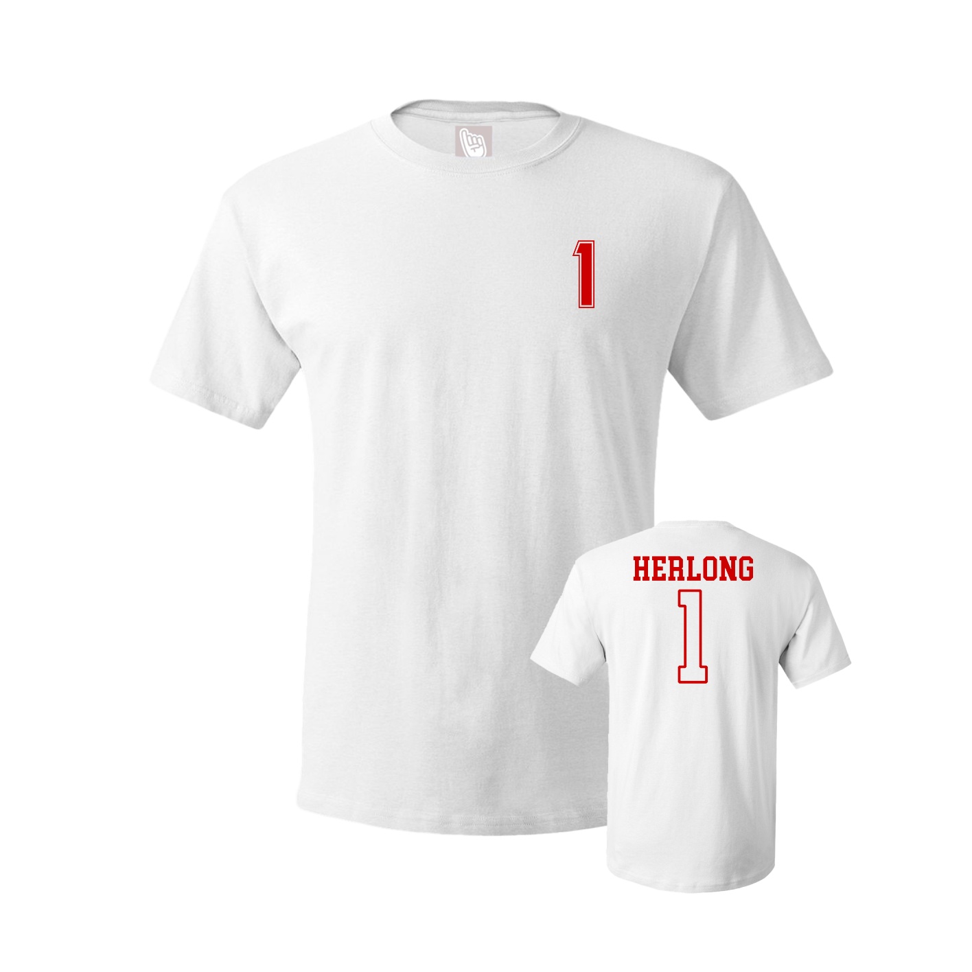 Youth Tee — Chest Back in White