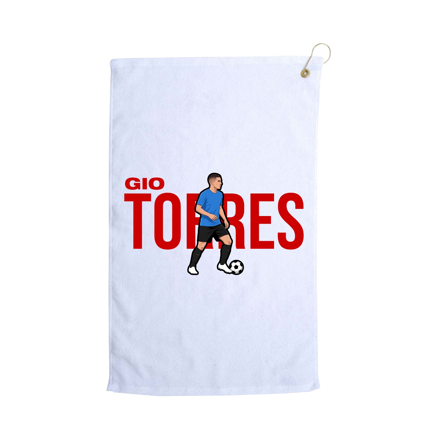 Golf Towel — Player Name in White