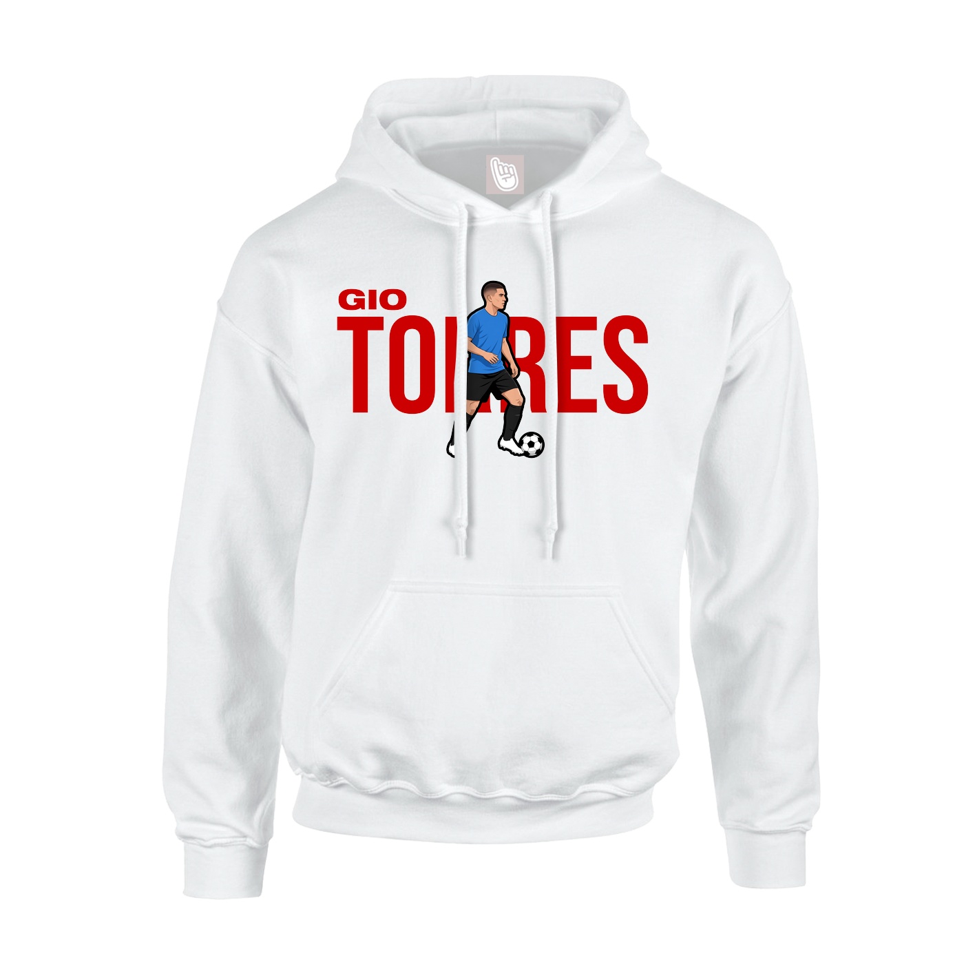 Youth Hoodie — Player Name in White