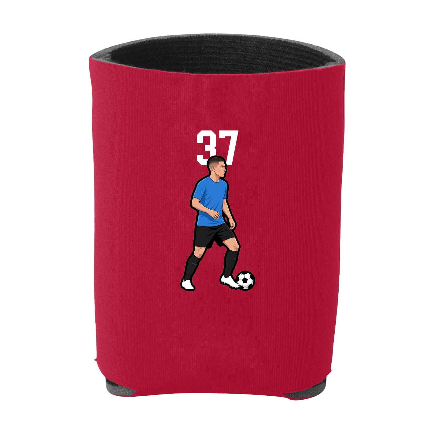 Can Holder — Number Top in Red