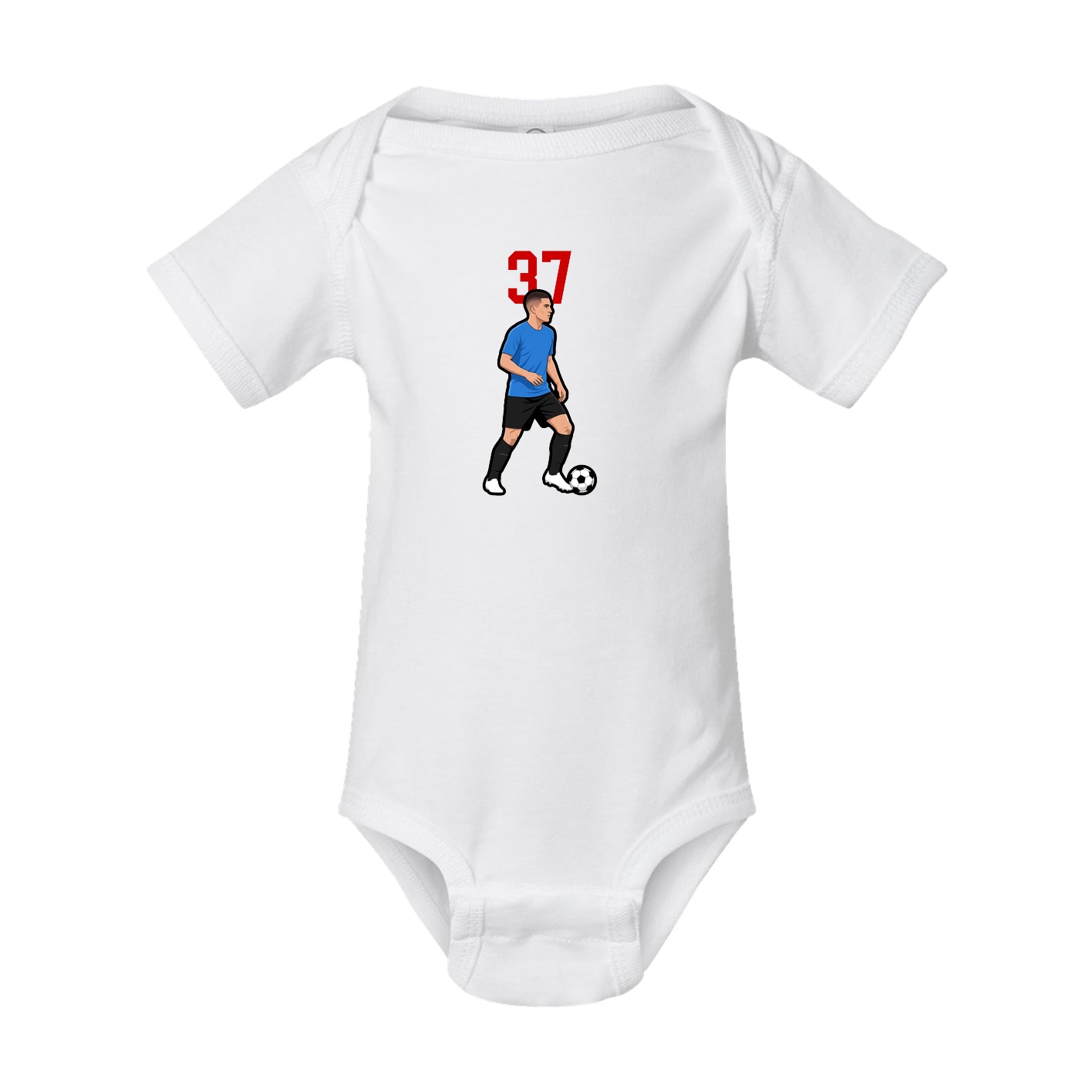 Baby Onesie — Number Top in White