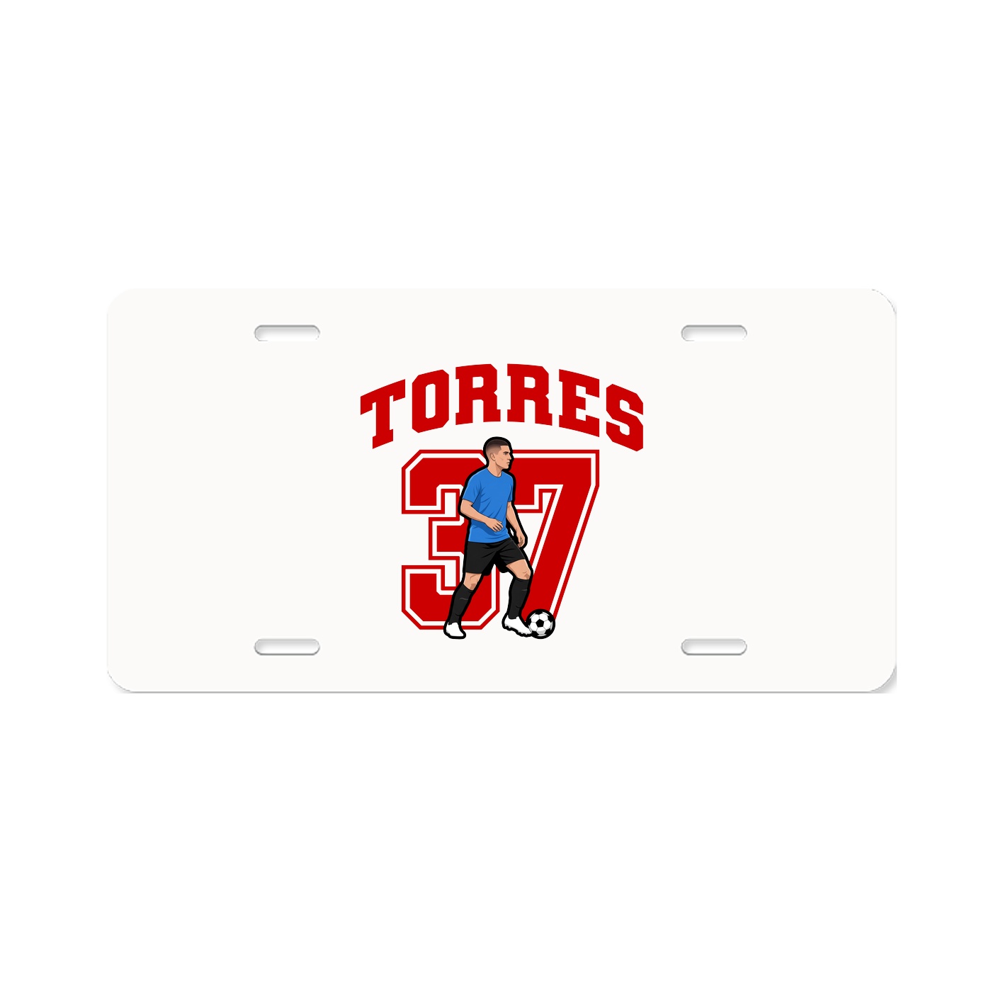 License Plate — Number in Classic