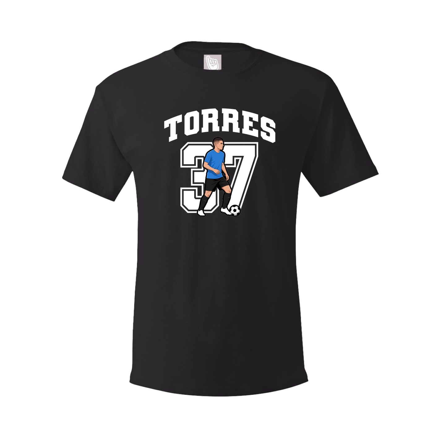 Youth Tee — Number in Black