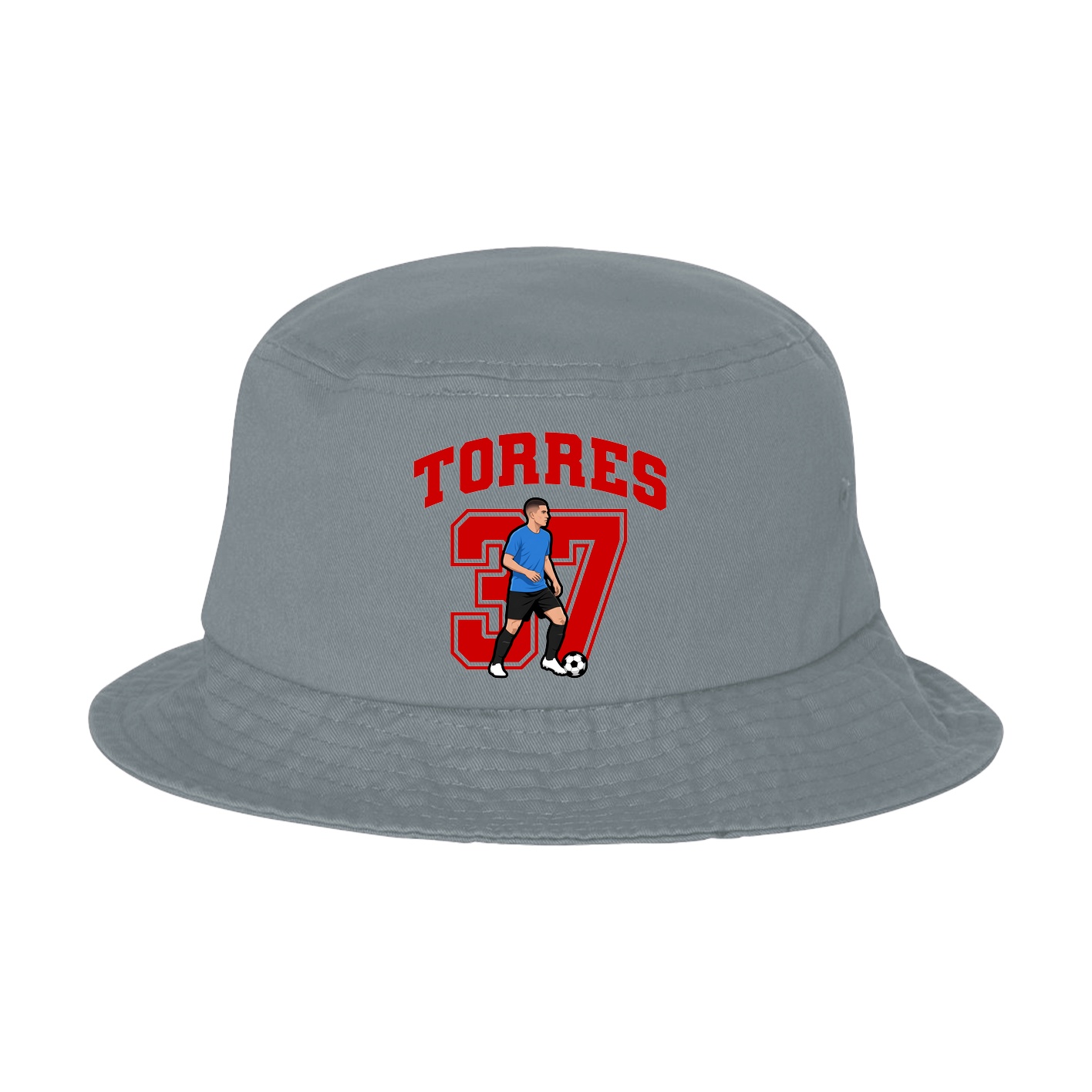 Bucket Cap — Number in Grey