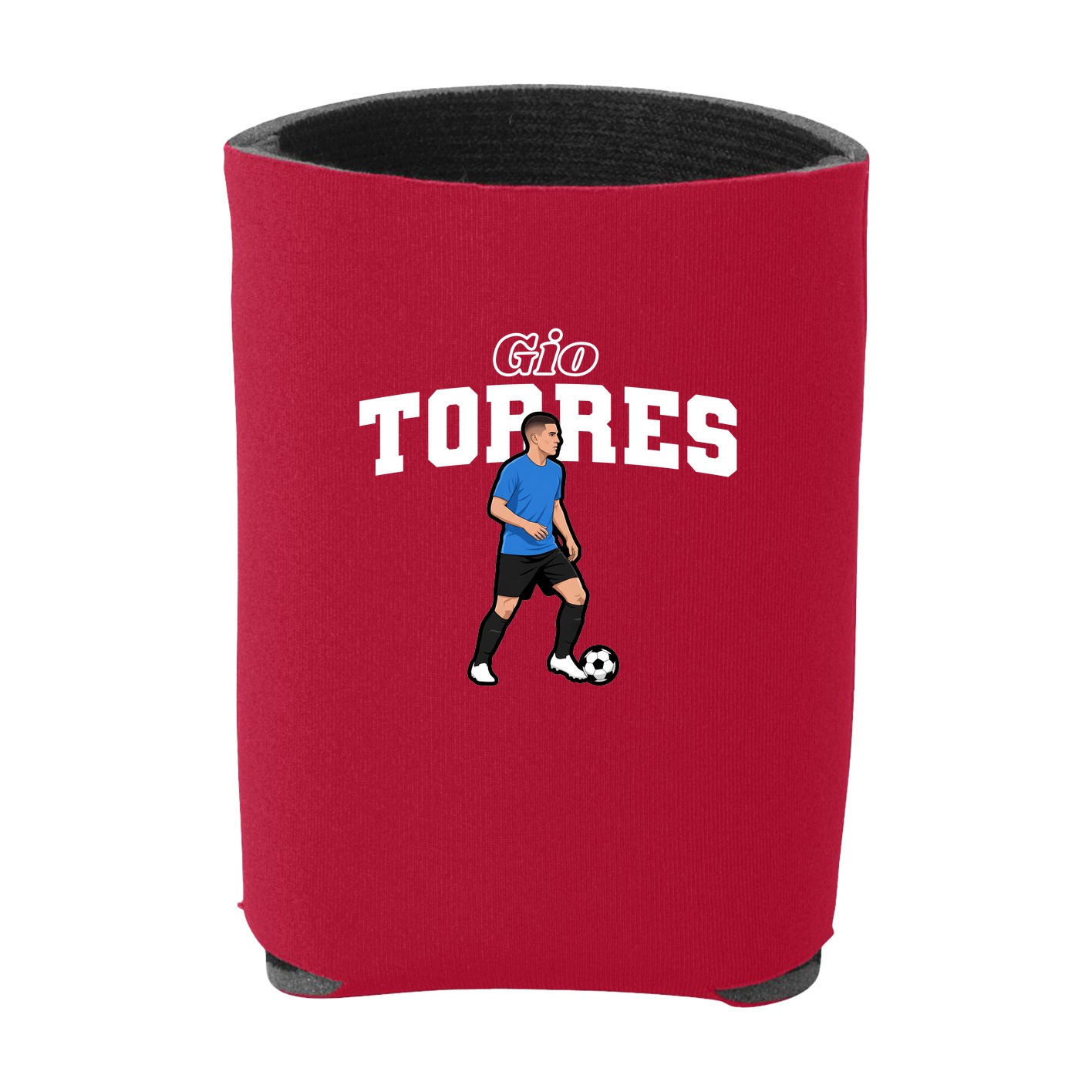 Can Holder — Name Arch in Red