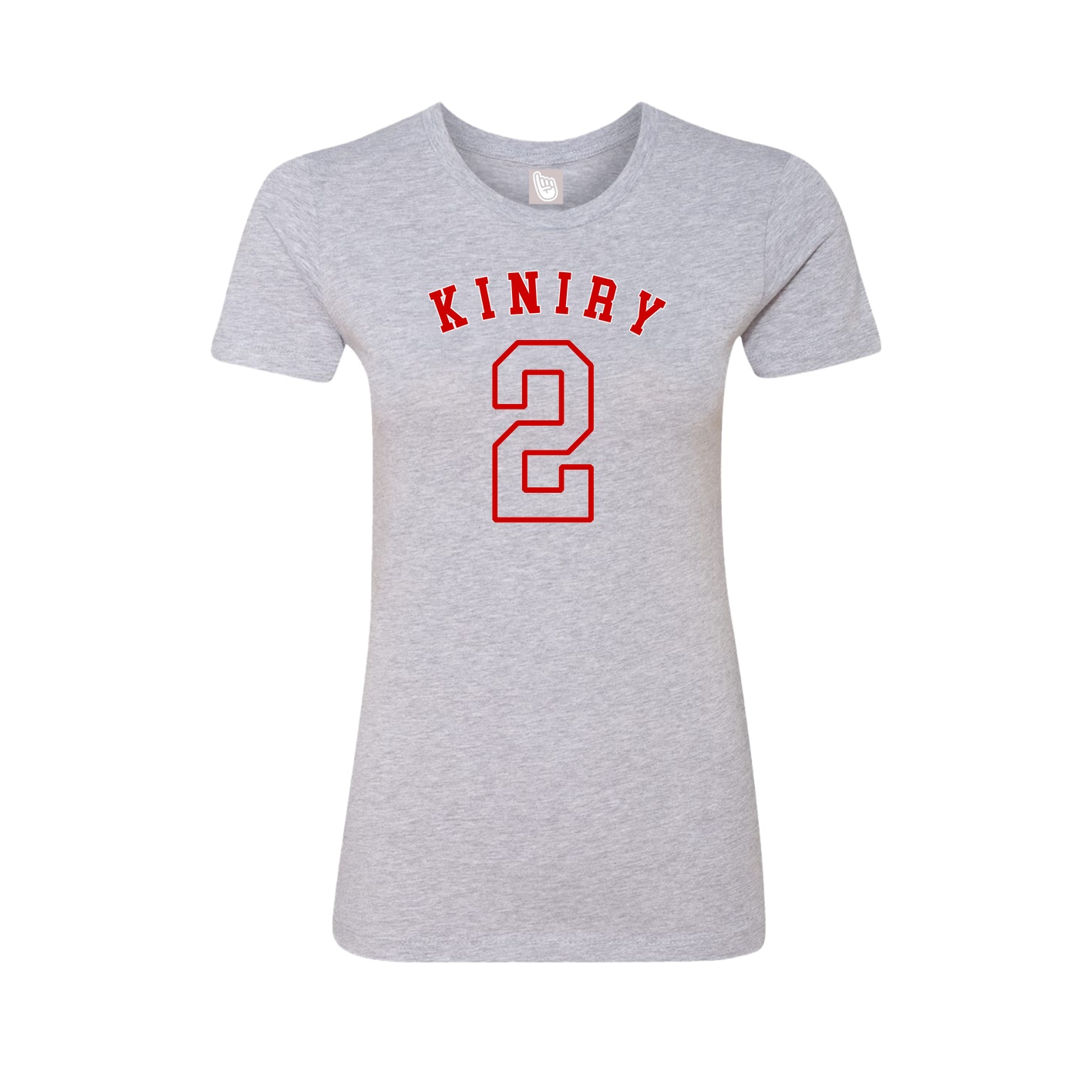 Fitted Women's Tee — Shirsey Arch in Grey