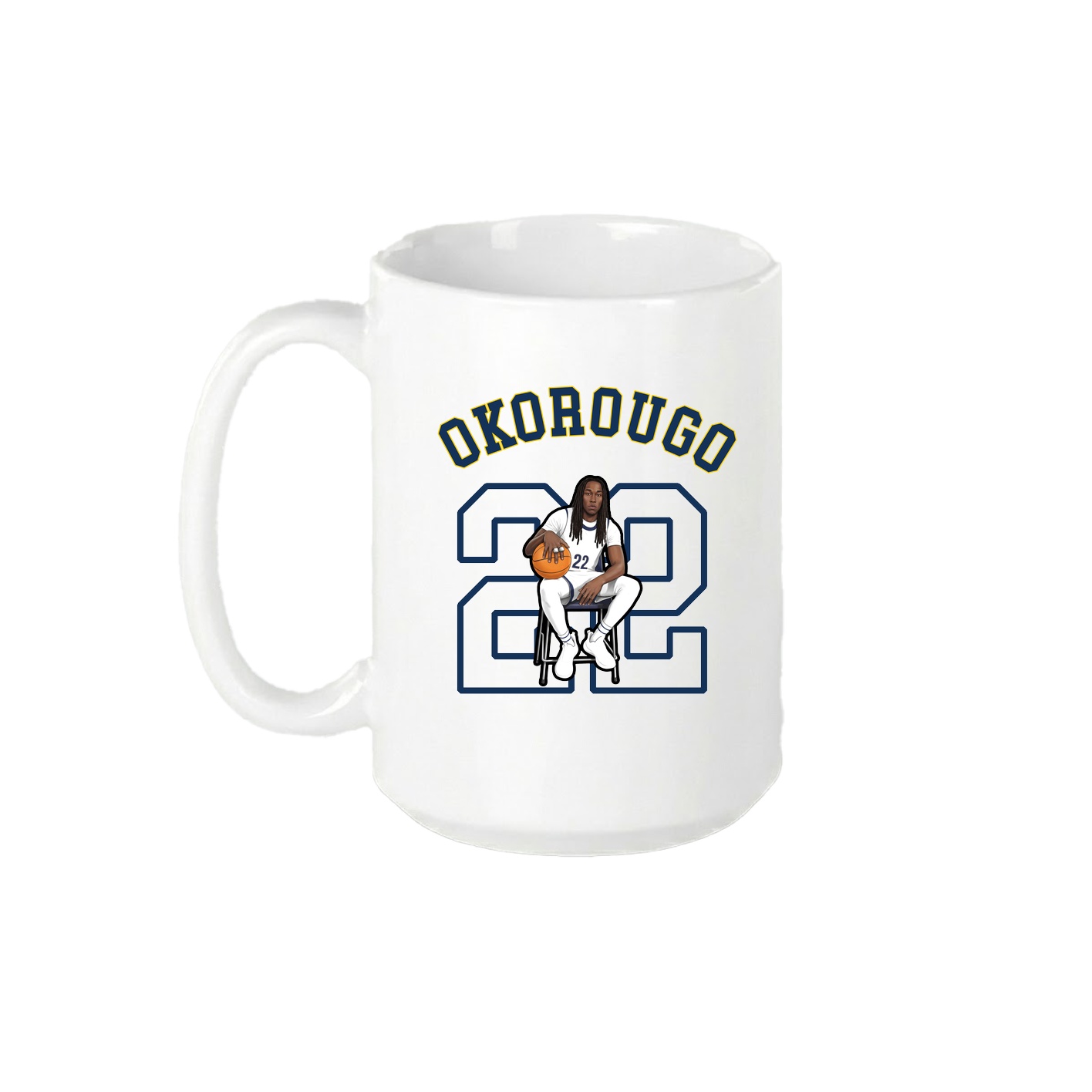 15oz Coffee Mug — Shirsey Arch in White