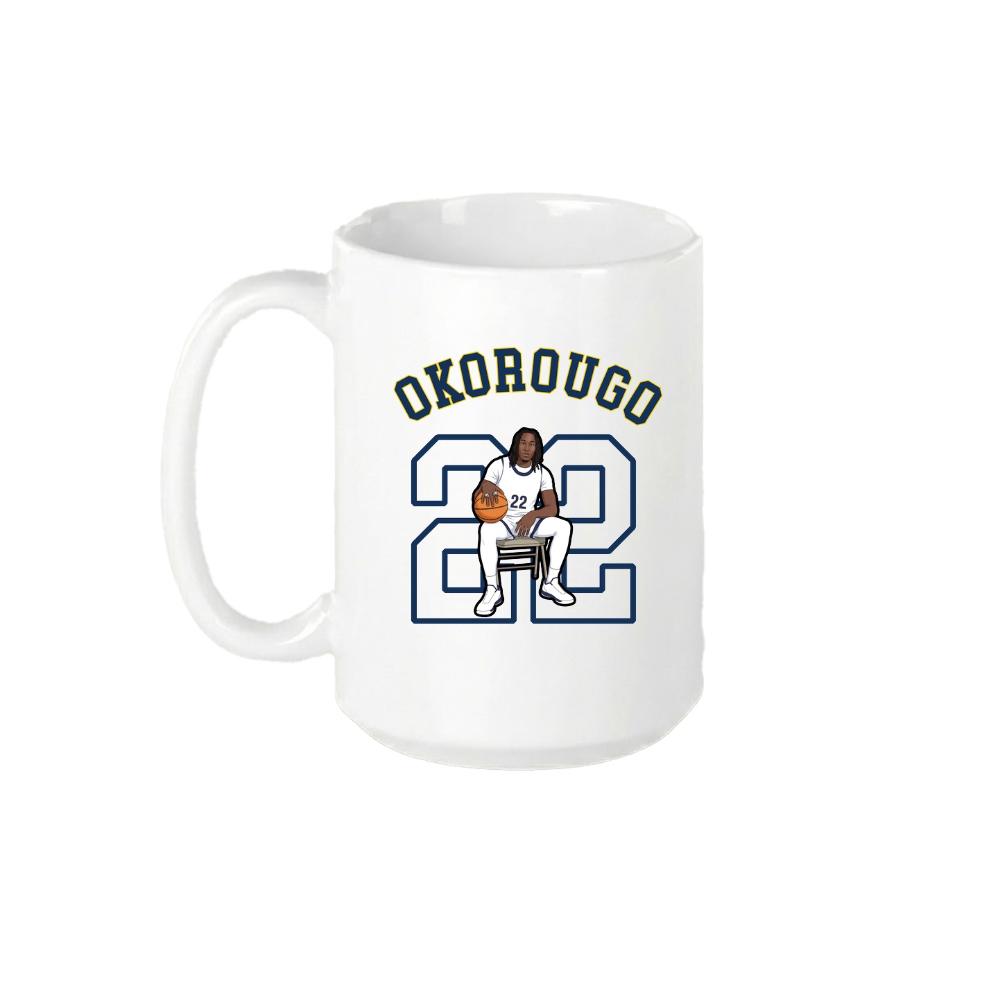 15oz Coffee Mug — Shirsey Arch in White