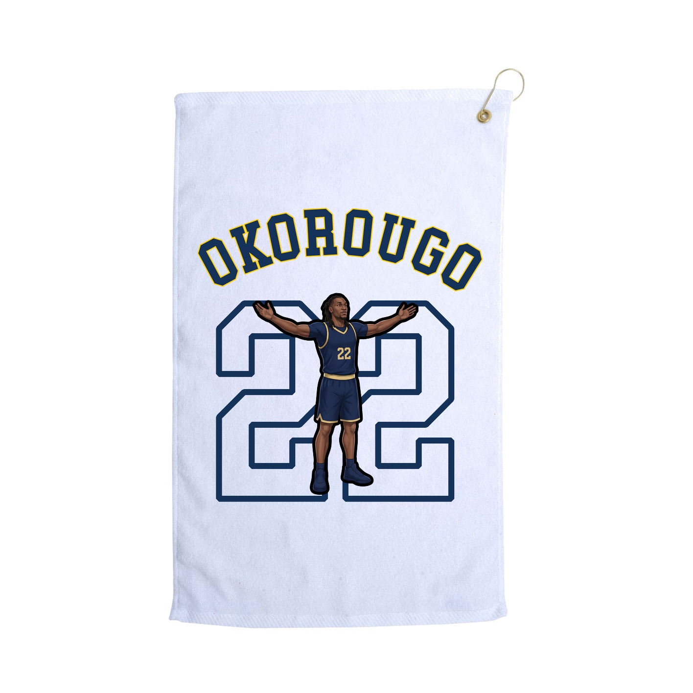 Golf Towel — Shirsey Arch in White