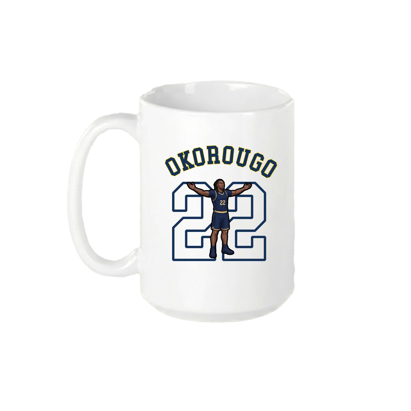 15oz Coffee Mug — Shirsey Arch in White