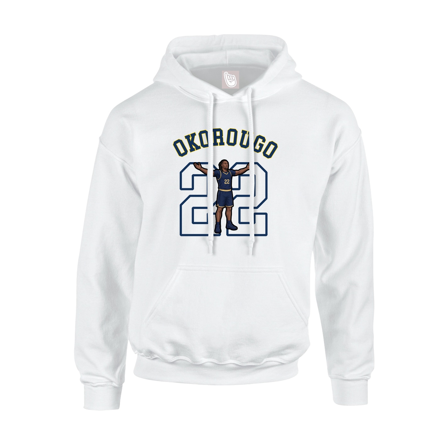 Youth Hoodie — Shirsey Arch in White