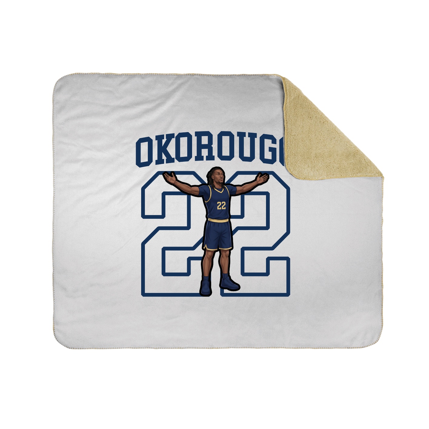 Throw Blanket — Shirsey in White