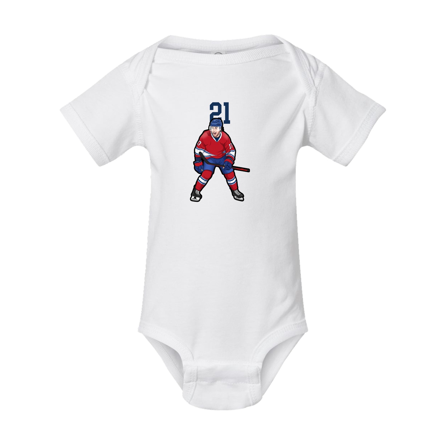 Baby Onesie — Number Top in White