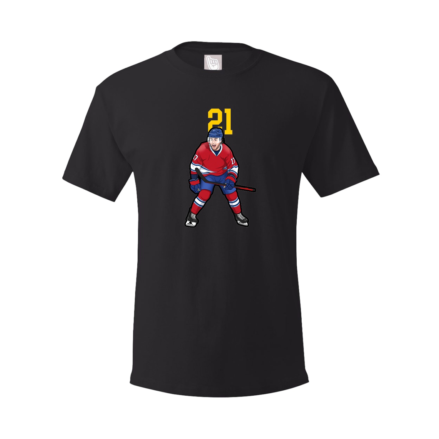 Youth Tee — Number Top in Black