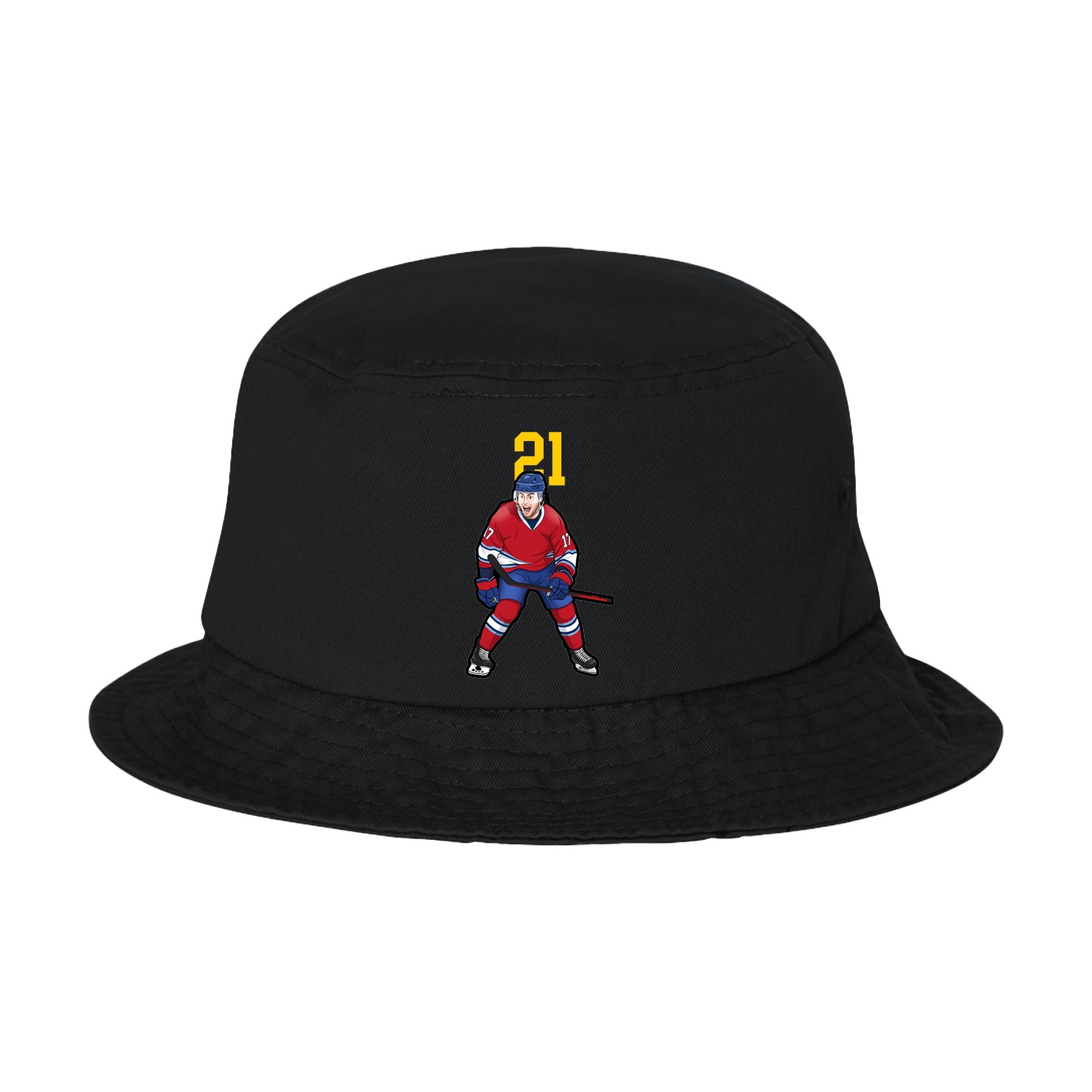 Bucket Cap — Number Top in Black