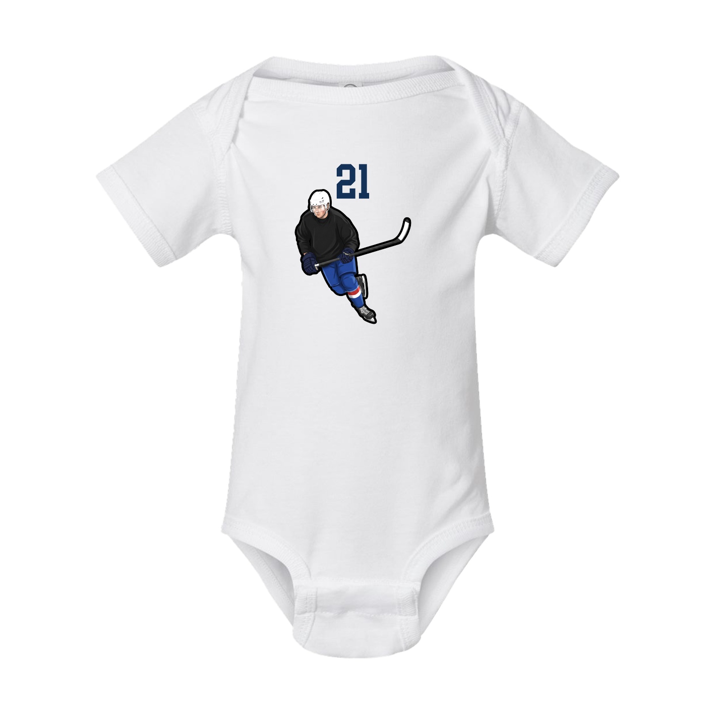 Baby Onesie — Number Top in White