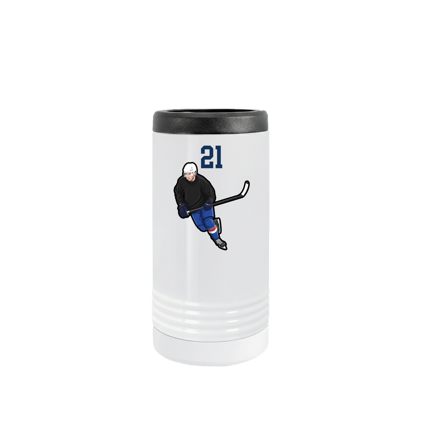 Slim Beverage Holder — Number Top in White