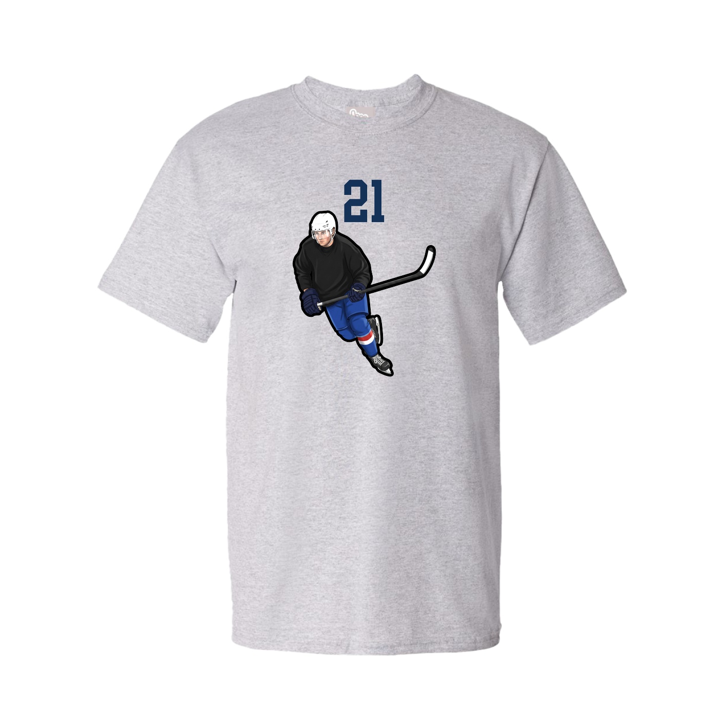 Youth Tee — Number Top in Grey