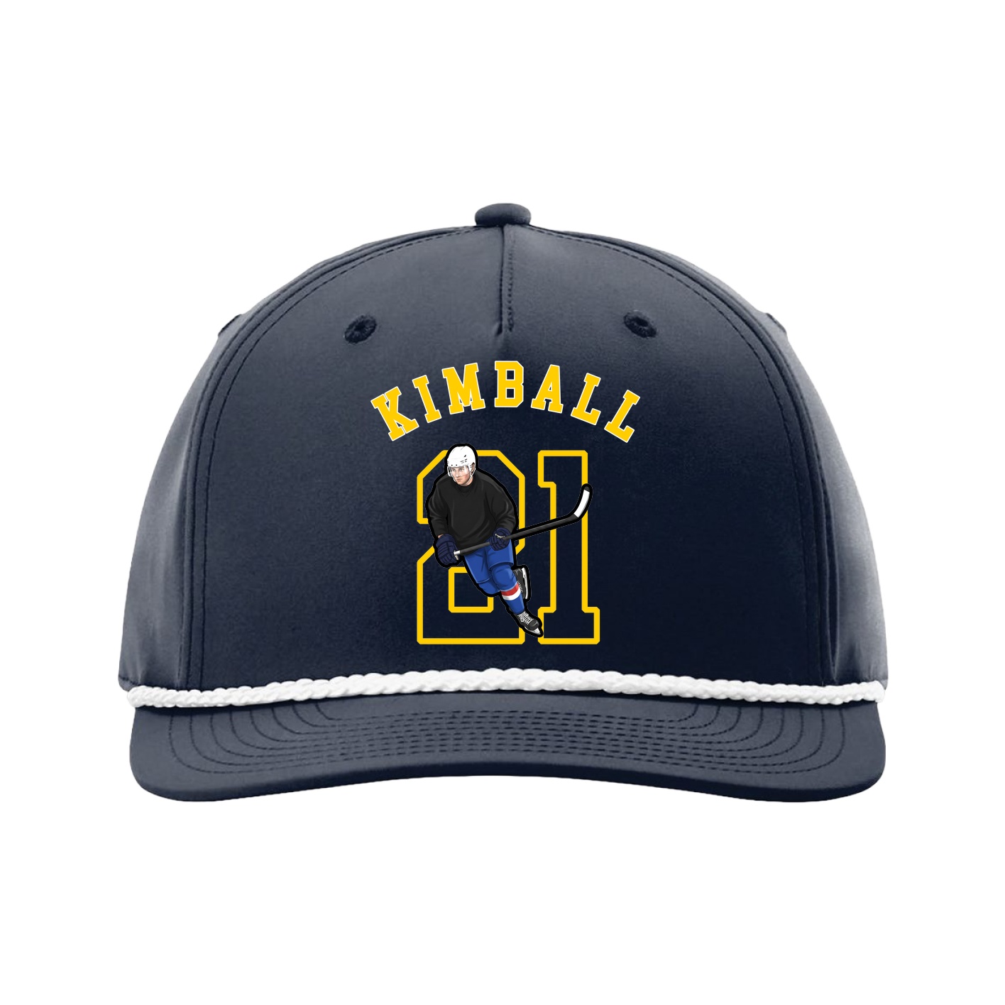 Five-Panel Classic Rope Cap — Shirsey Arch in Navy