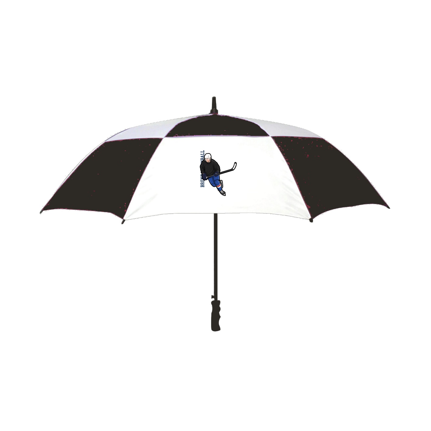 Golf Umbrella — Name Vertical in Black