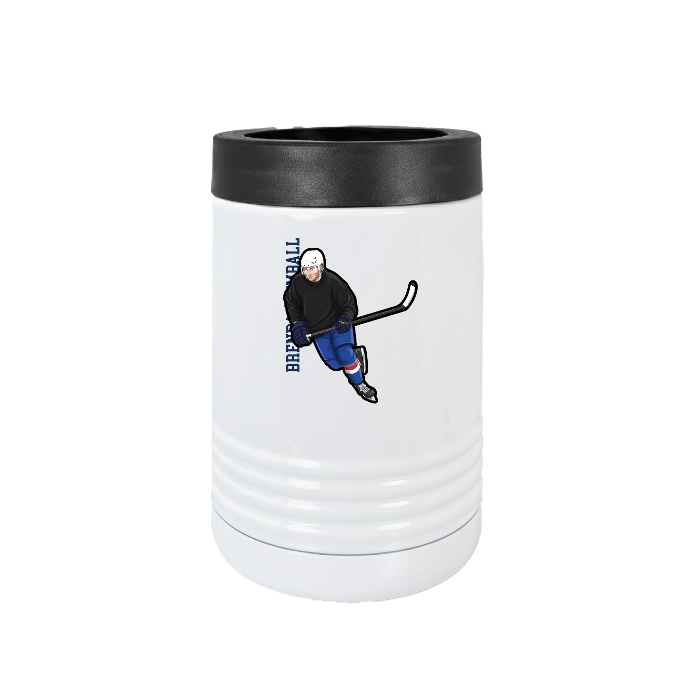 Beverage Holder — Name Vertical in White