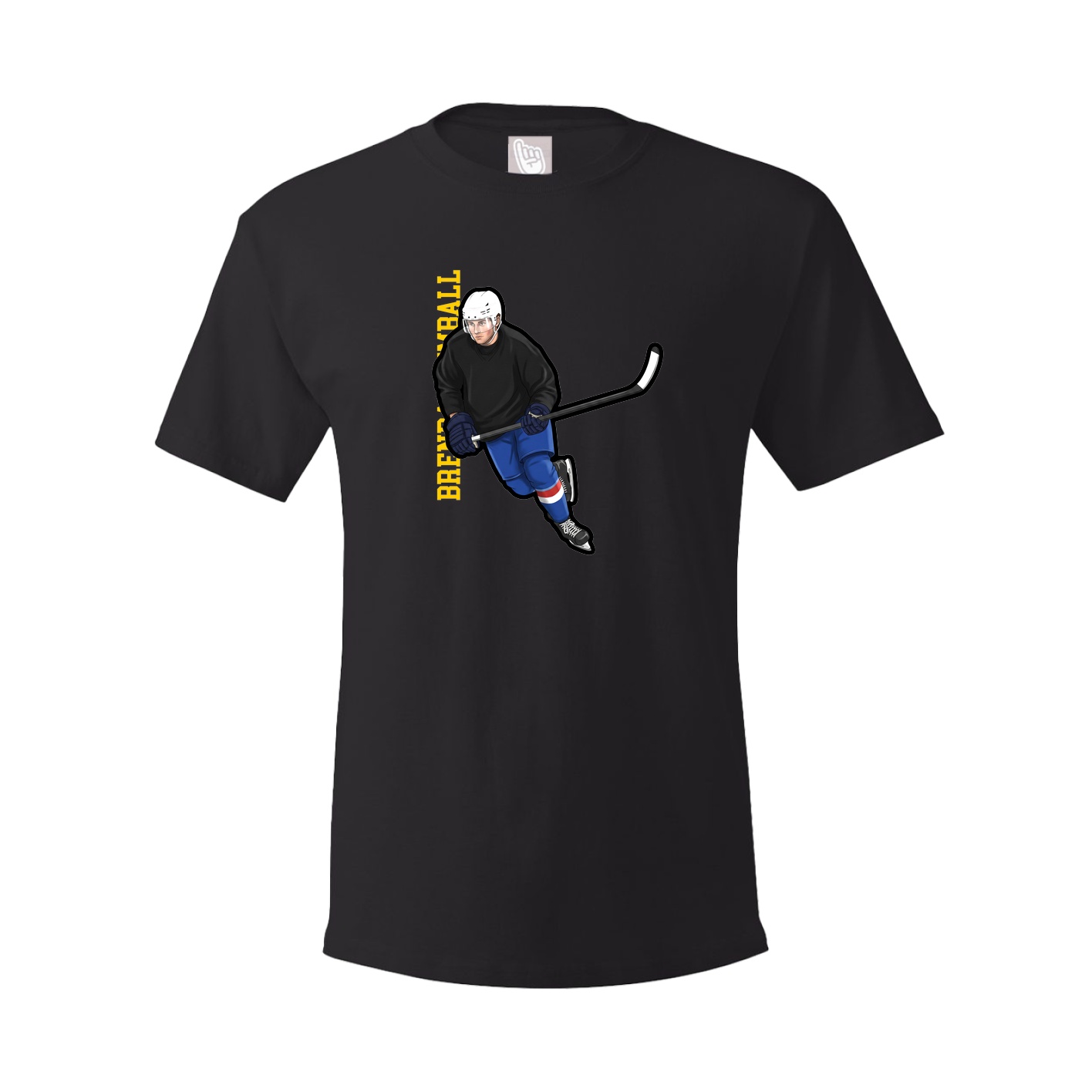 Tee — Name Vertical in Black