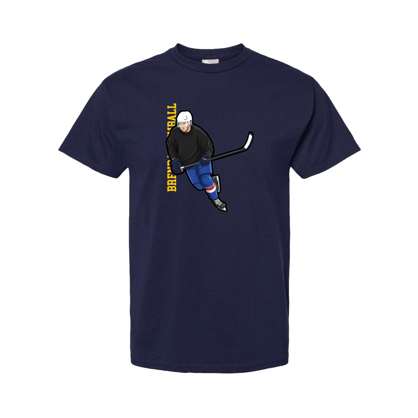 Tee — Name Vertical in Navy
