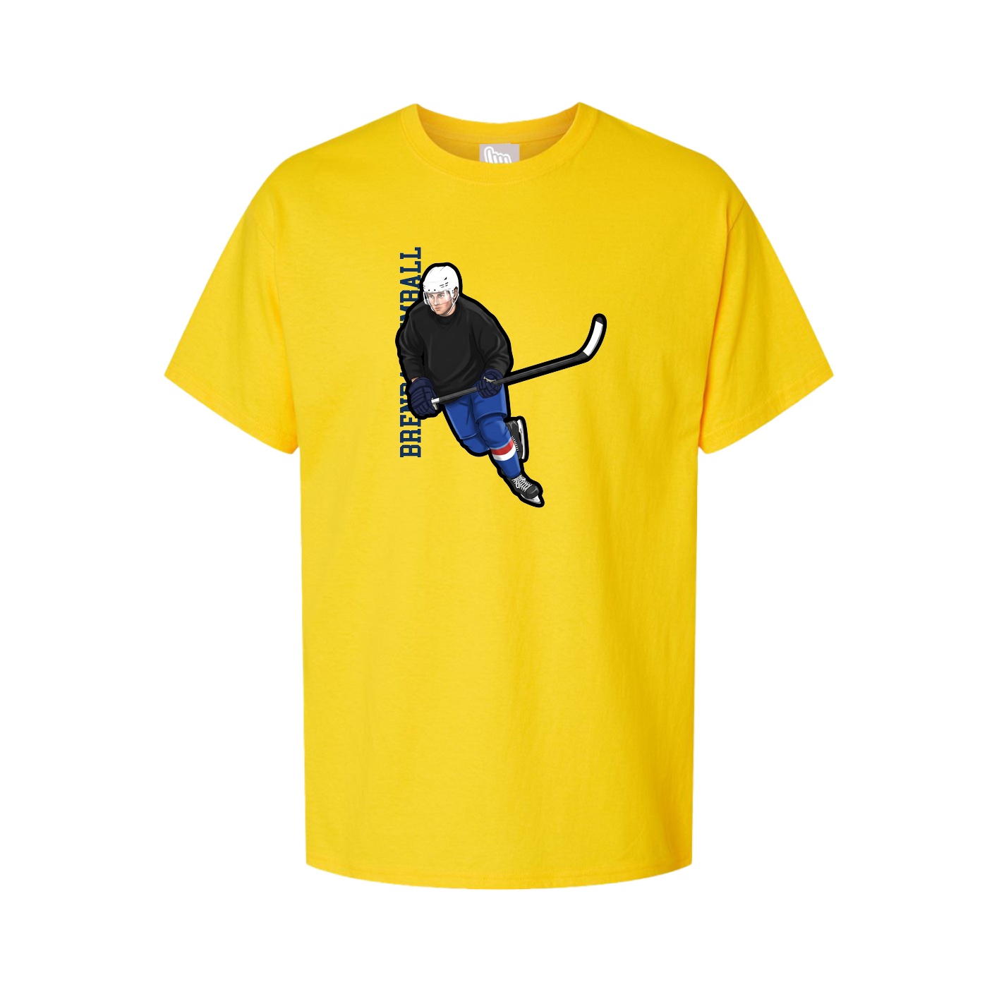 Youth Tee — Name Vertical in Gold