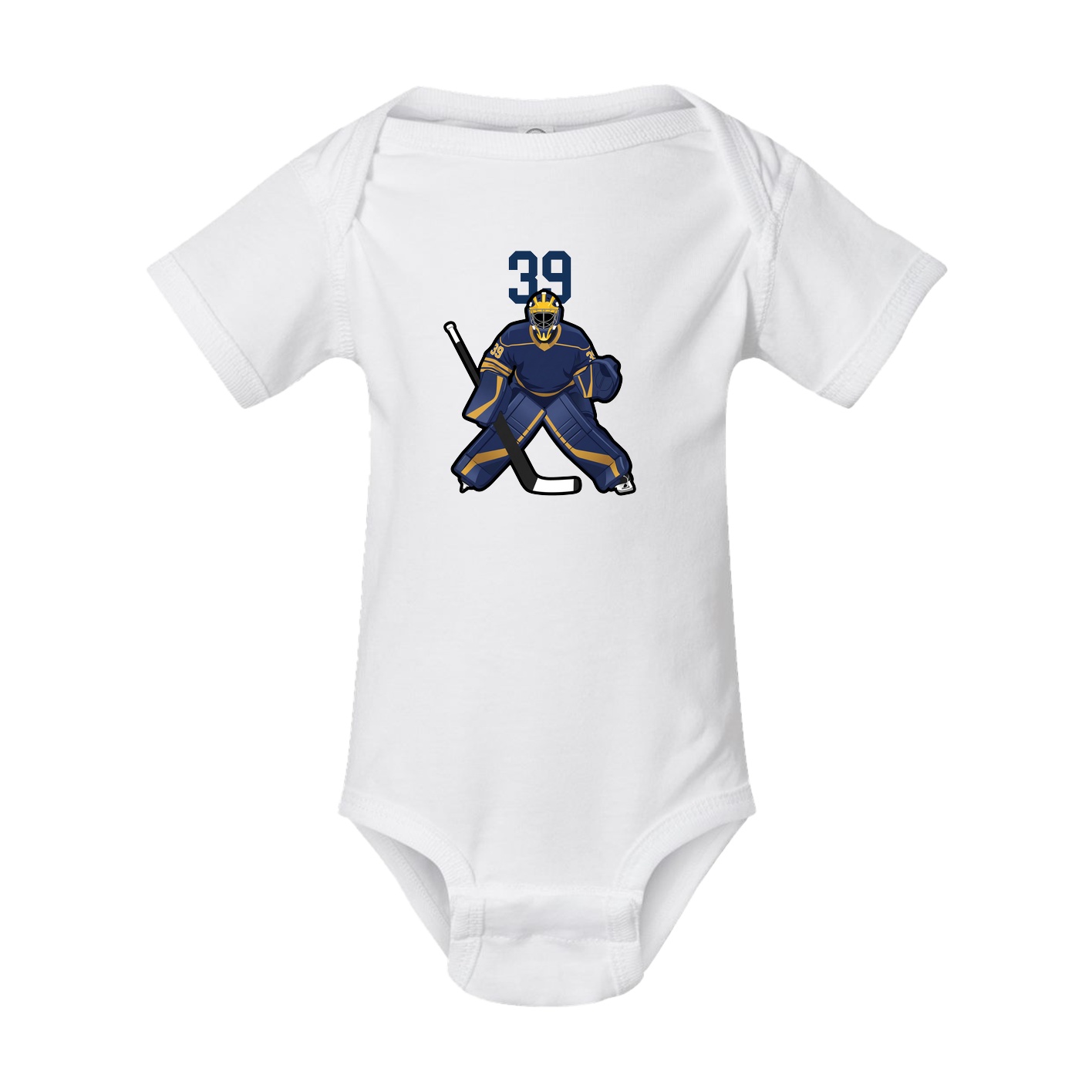 Baby Onesie — Number Top in White