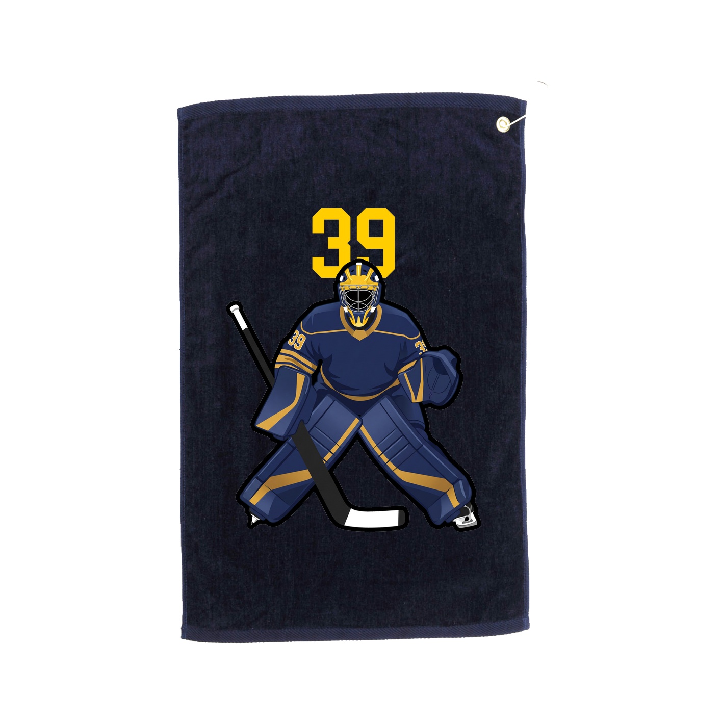 Golf Towel — Number Top in Navy