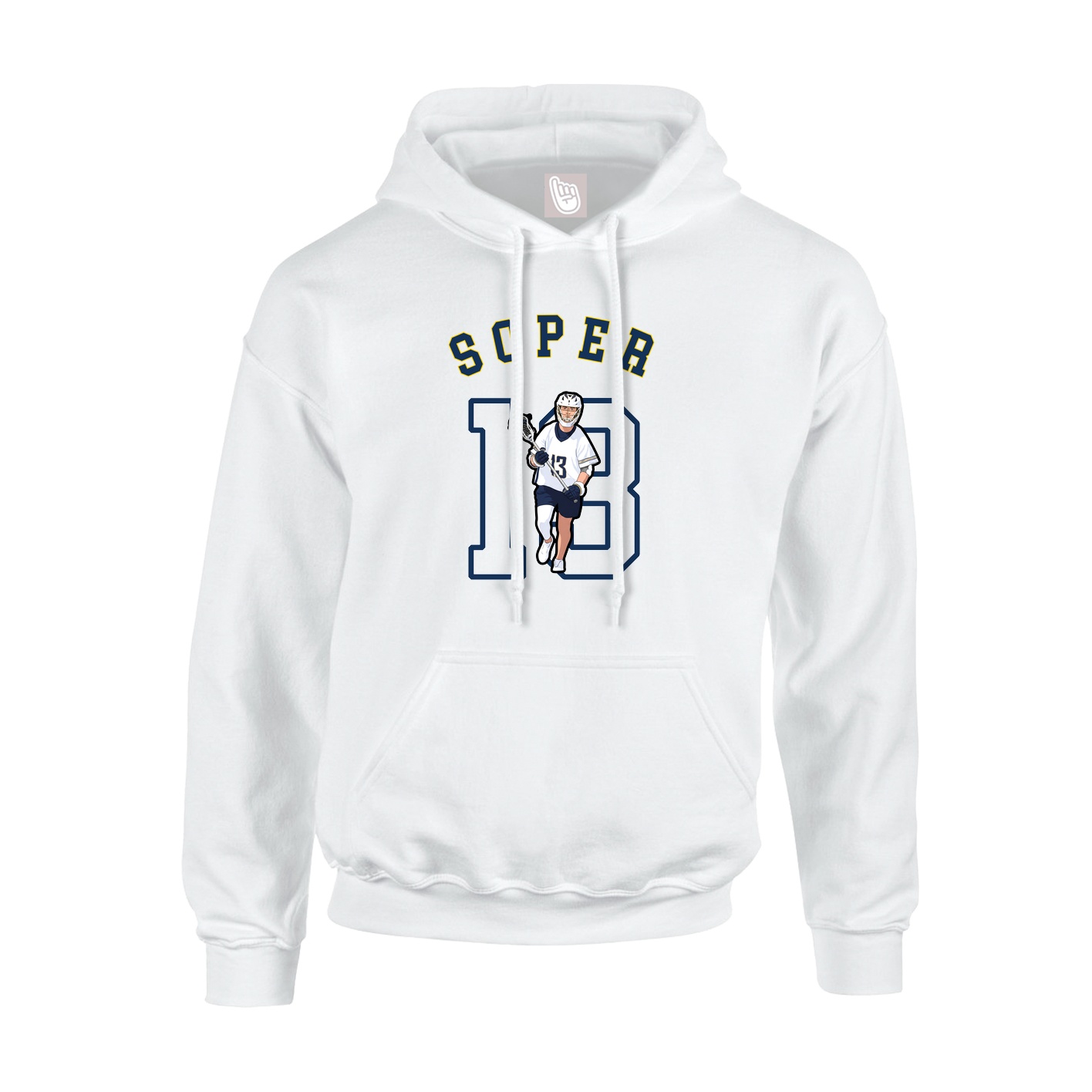 Youth Hoodie — Shirsey Arch in White