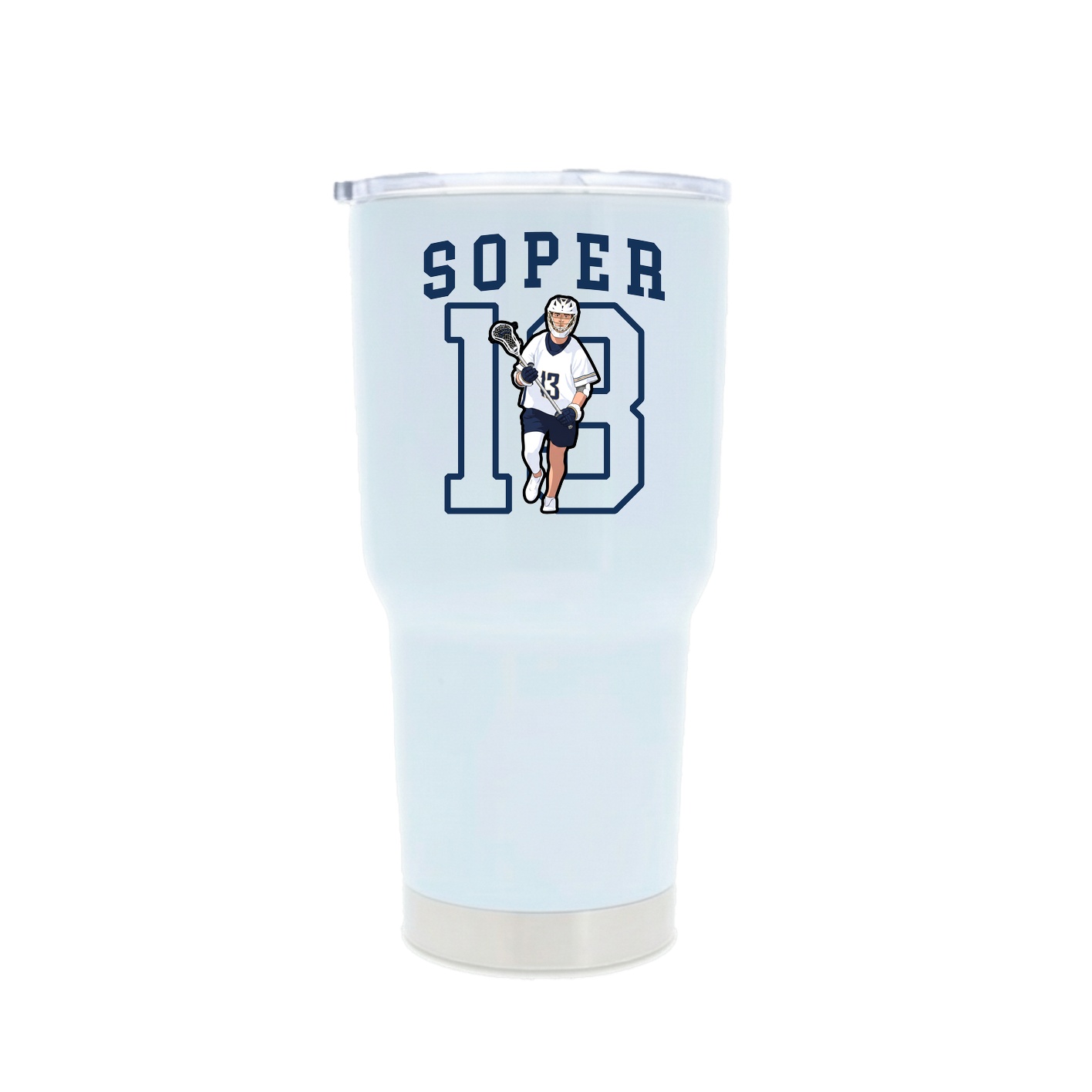 30oz Stainless Steel Tumbler — Shirsey in White