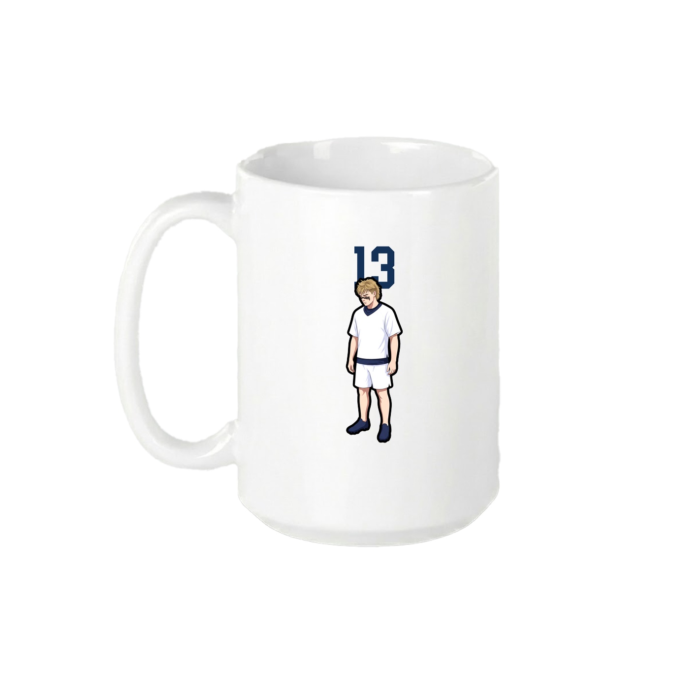 15oz Coffee Mug — Number Top in White