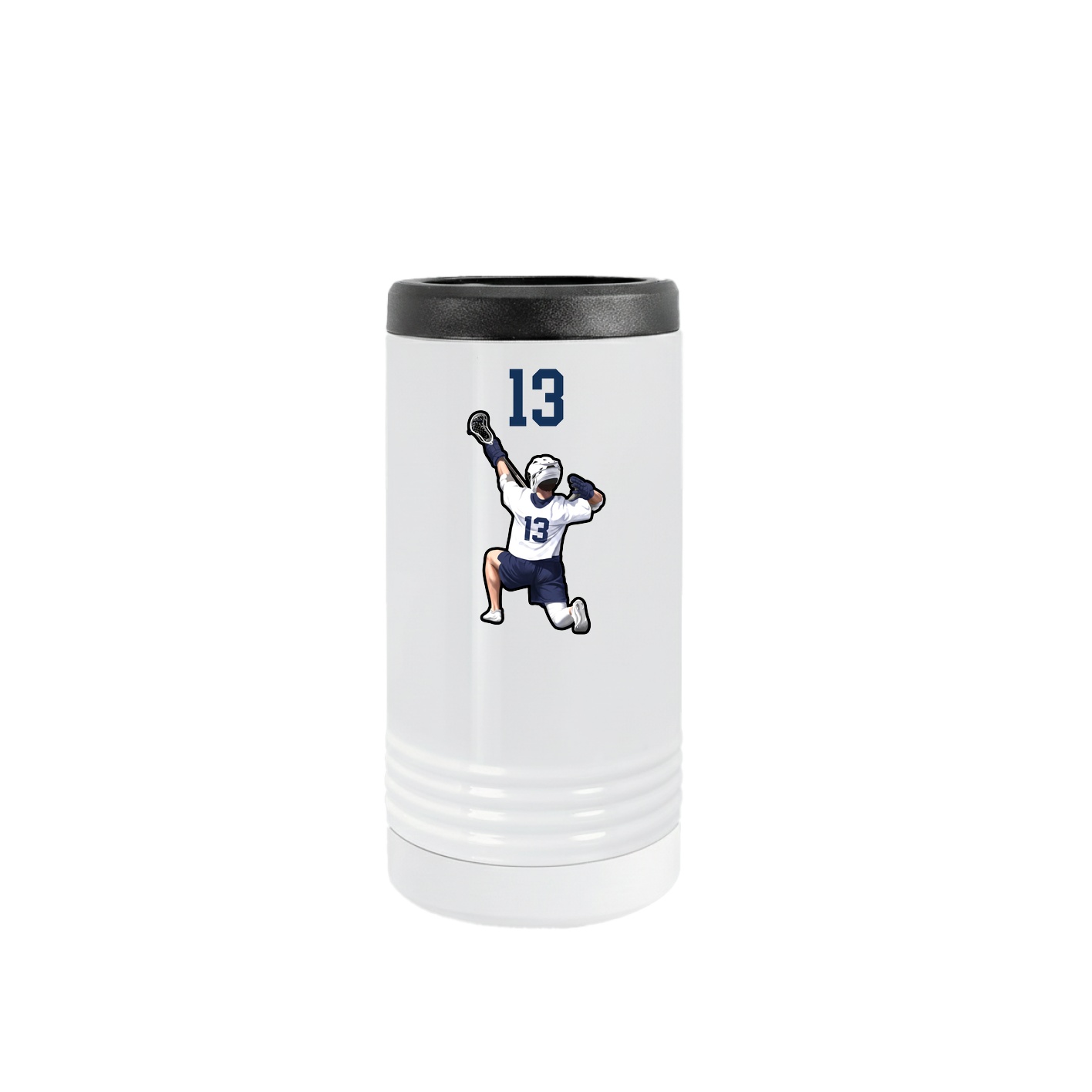 Slim Beverage Holder — Number Top in White