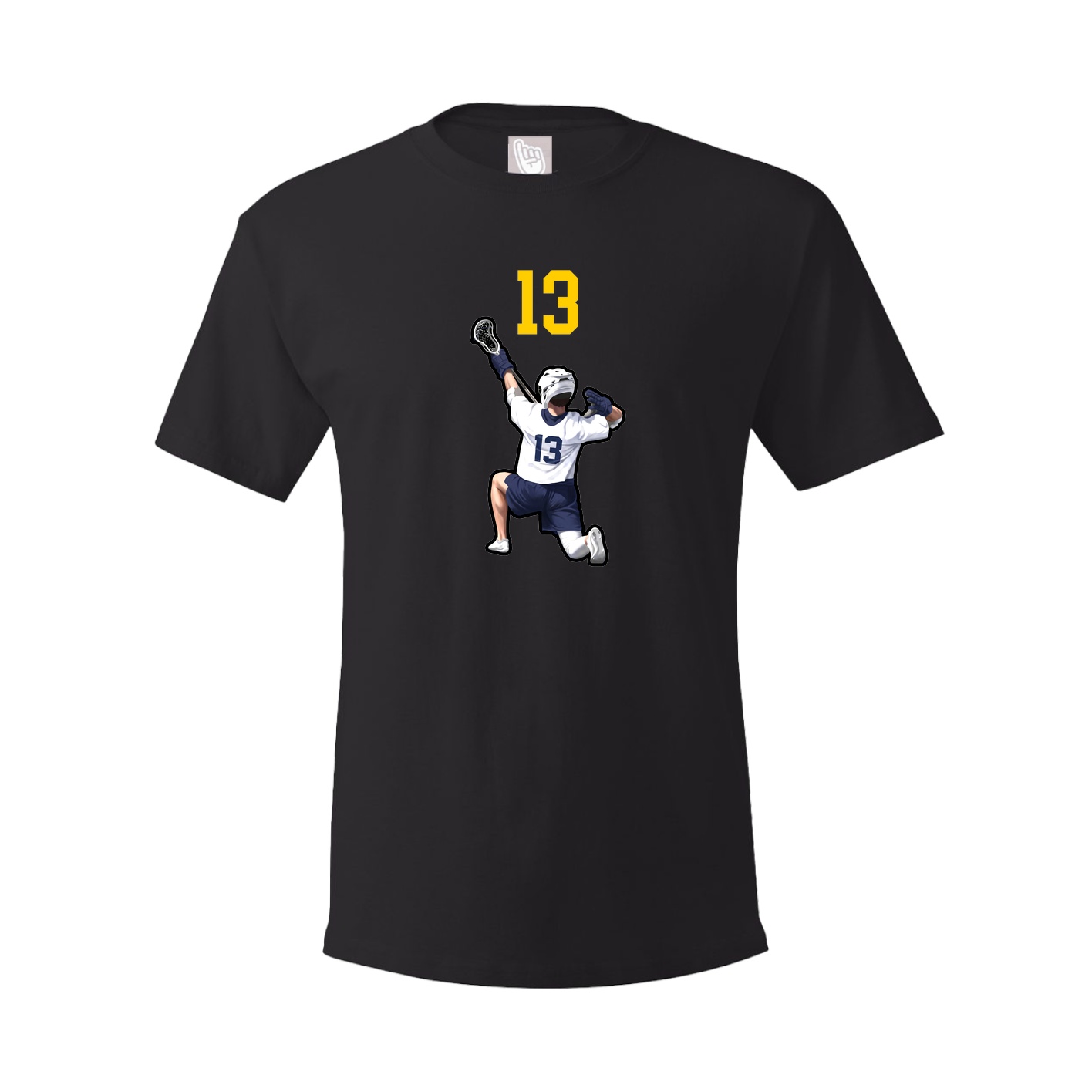 Youth Tee — Number Top in Black