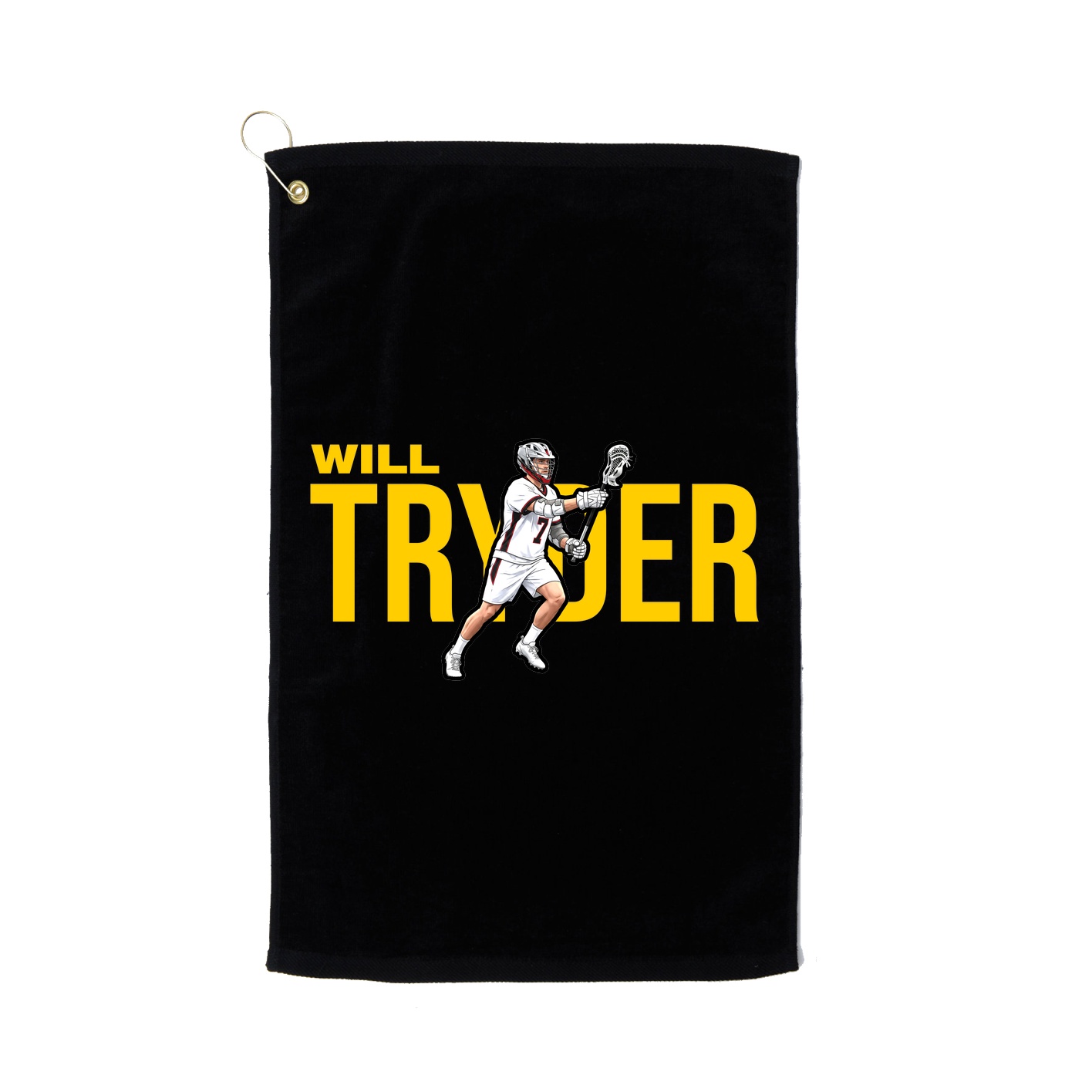 Golf Towel — Player Name in Black