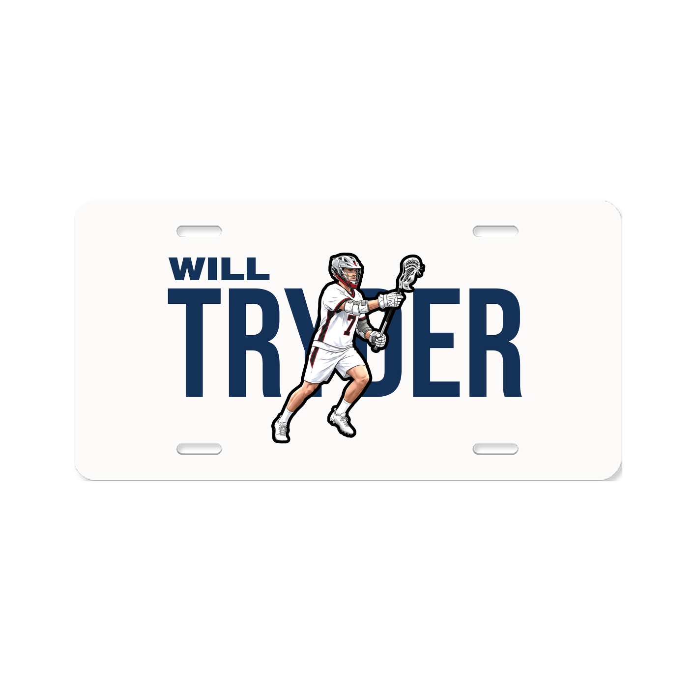 License Plate — Player Name in Classic
