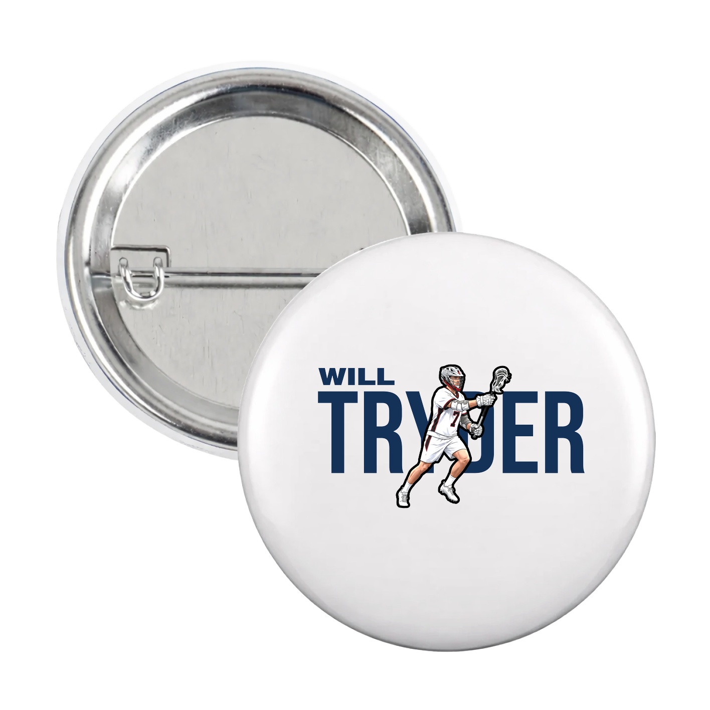 Game Day Button — Player Name in White