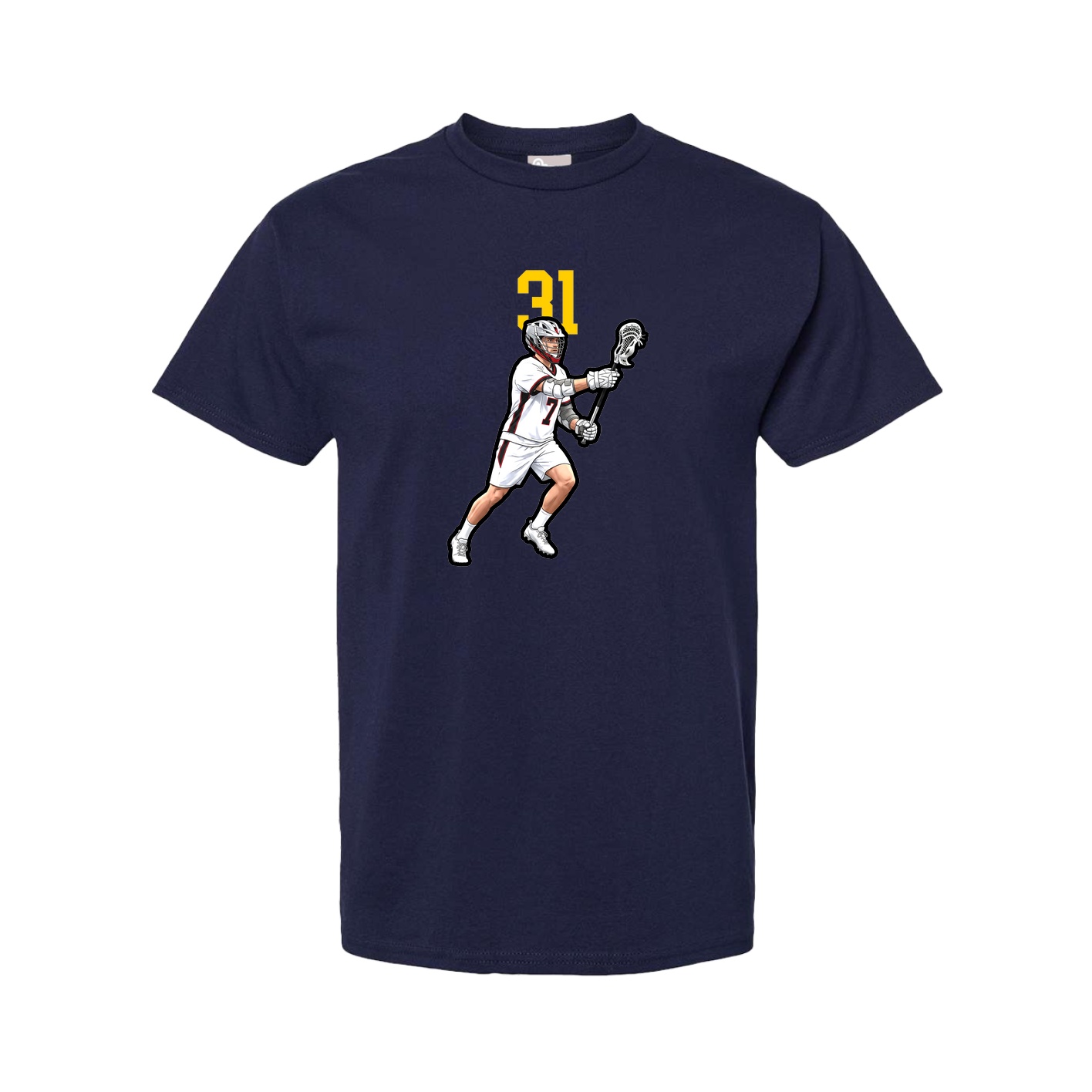 Youth Tee — Number Top in Navy