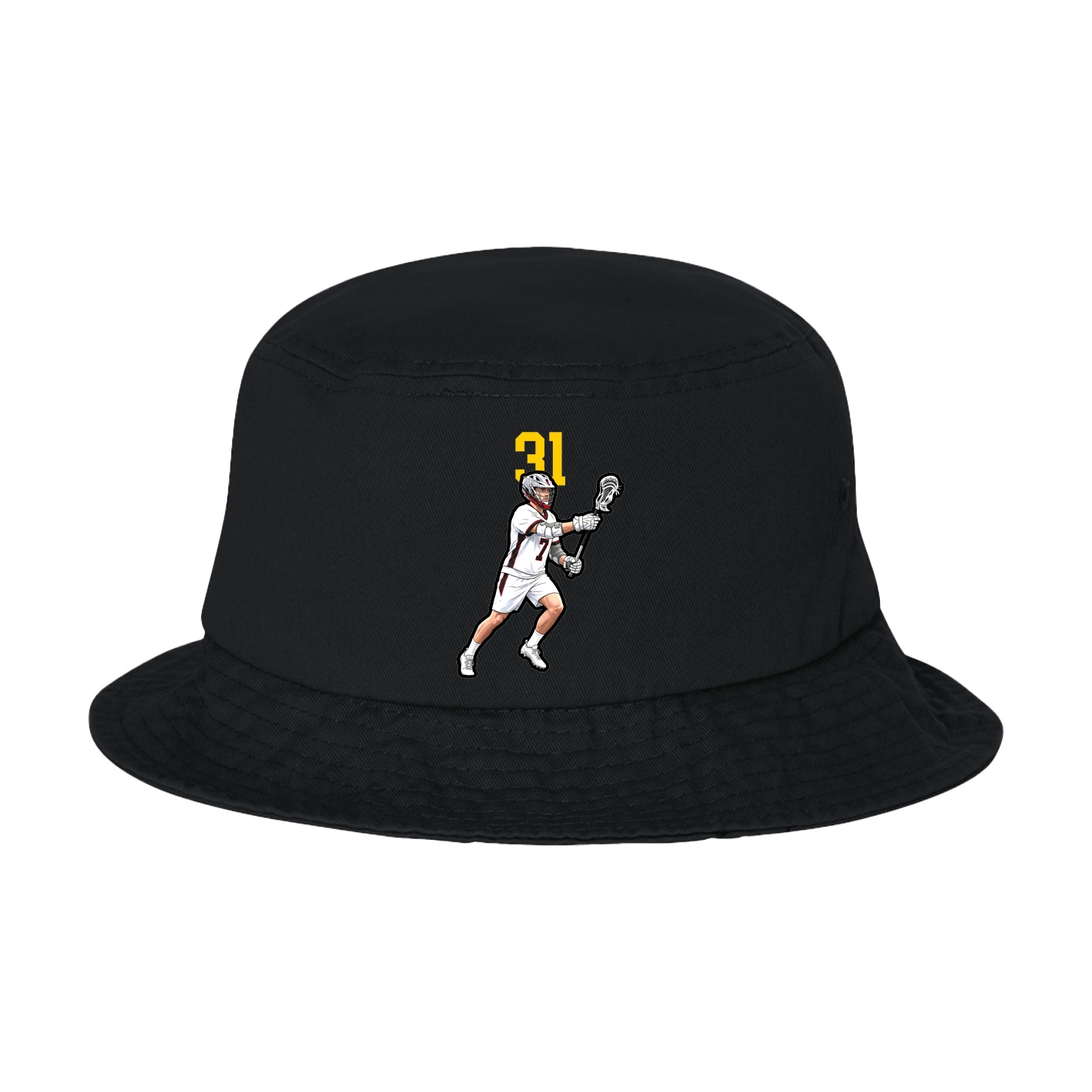 Bucket Cap — Number Top in Black