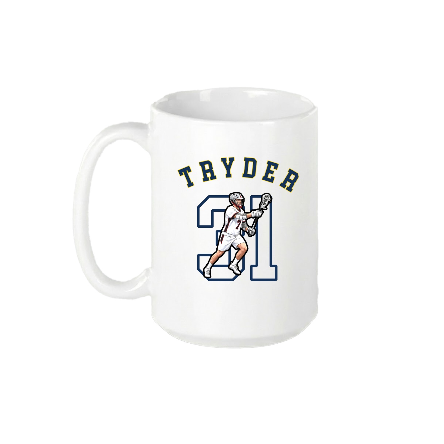15oz Coffee Mug — Shirsey Arch in White