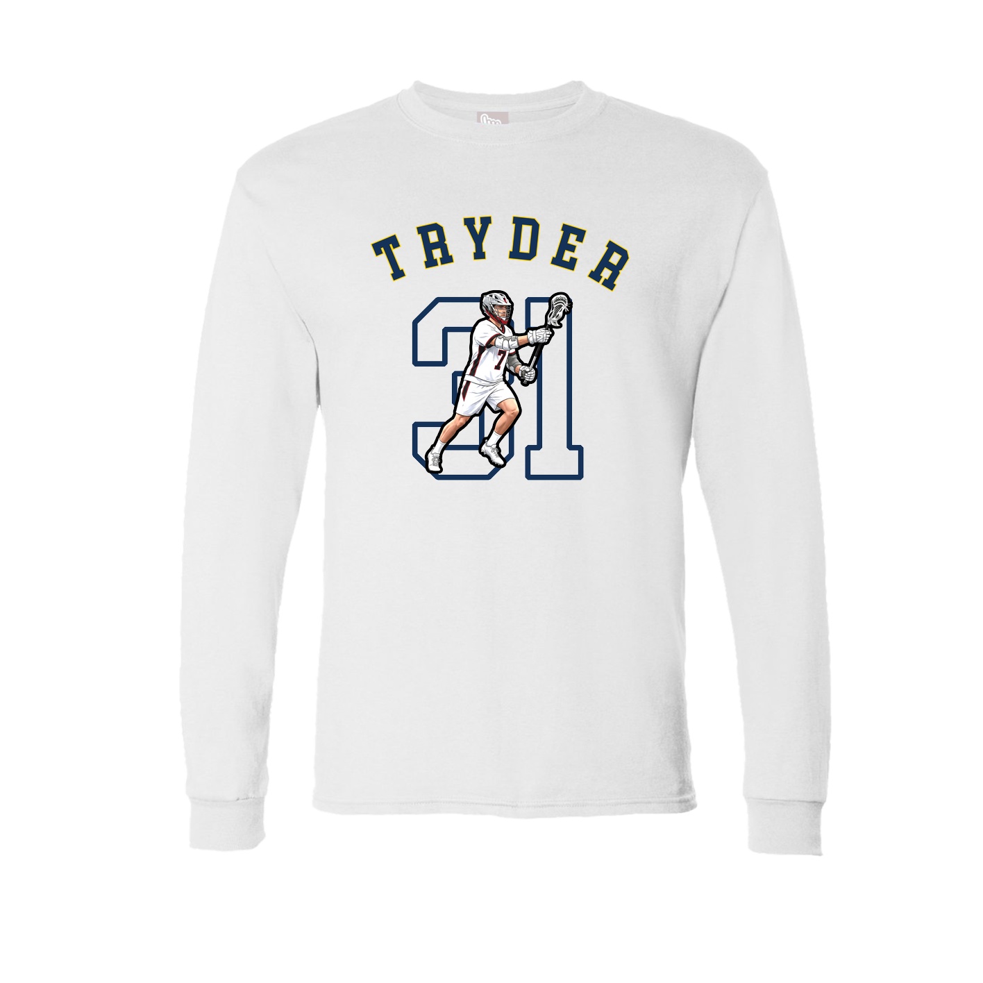 Long Sleeve Tee — Shirsey Arch in White
