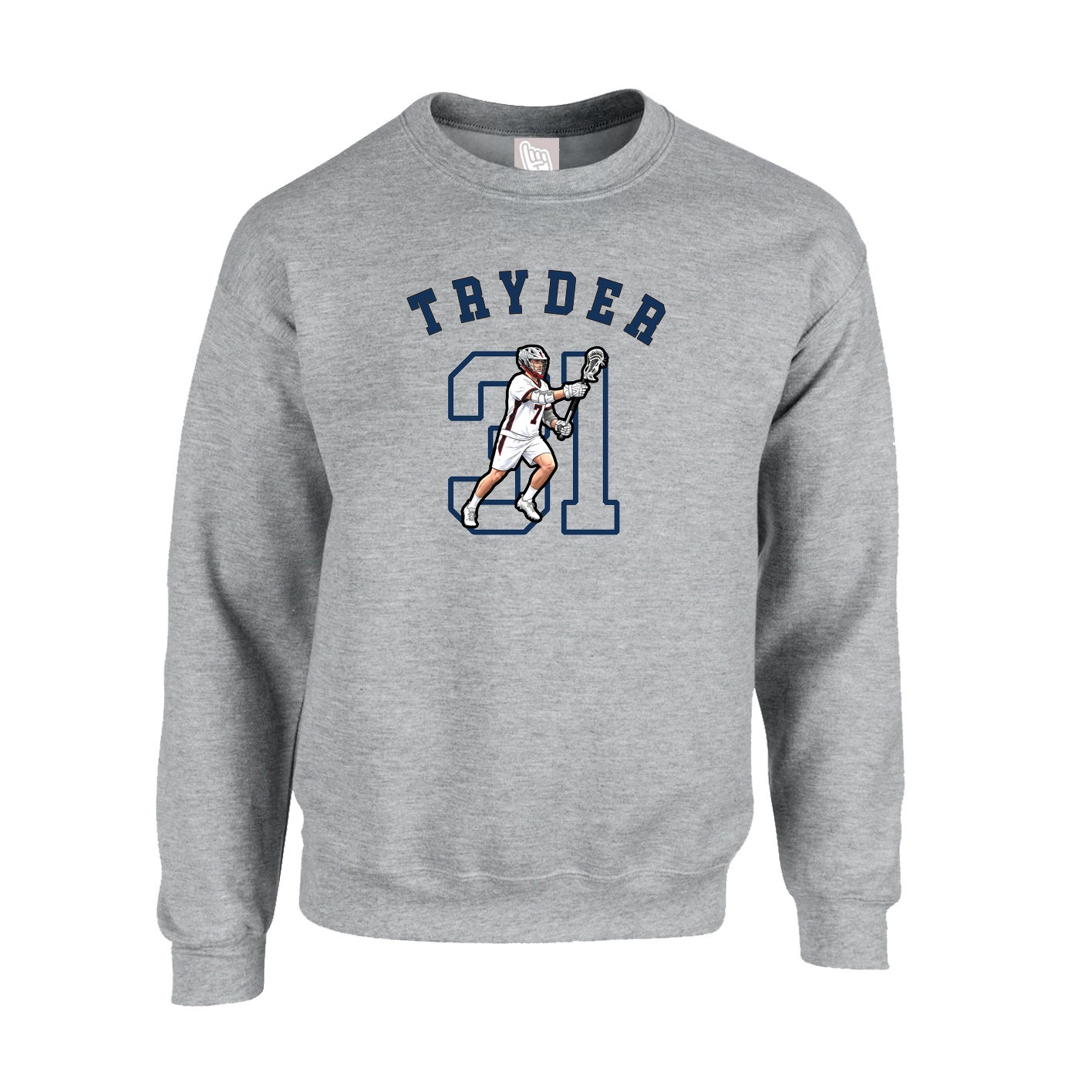 Fleece Crew — Shirsey Arch in Grey