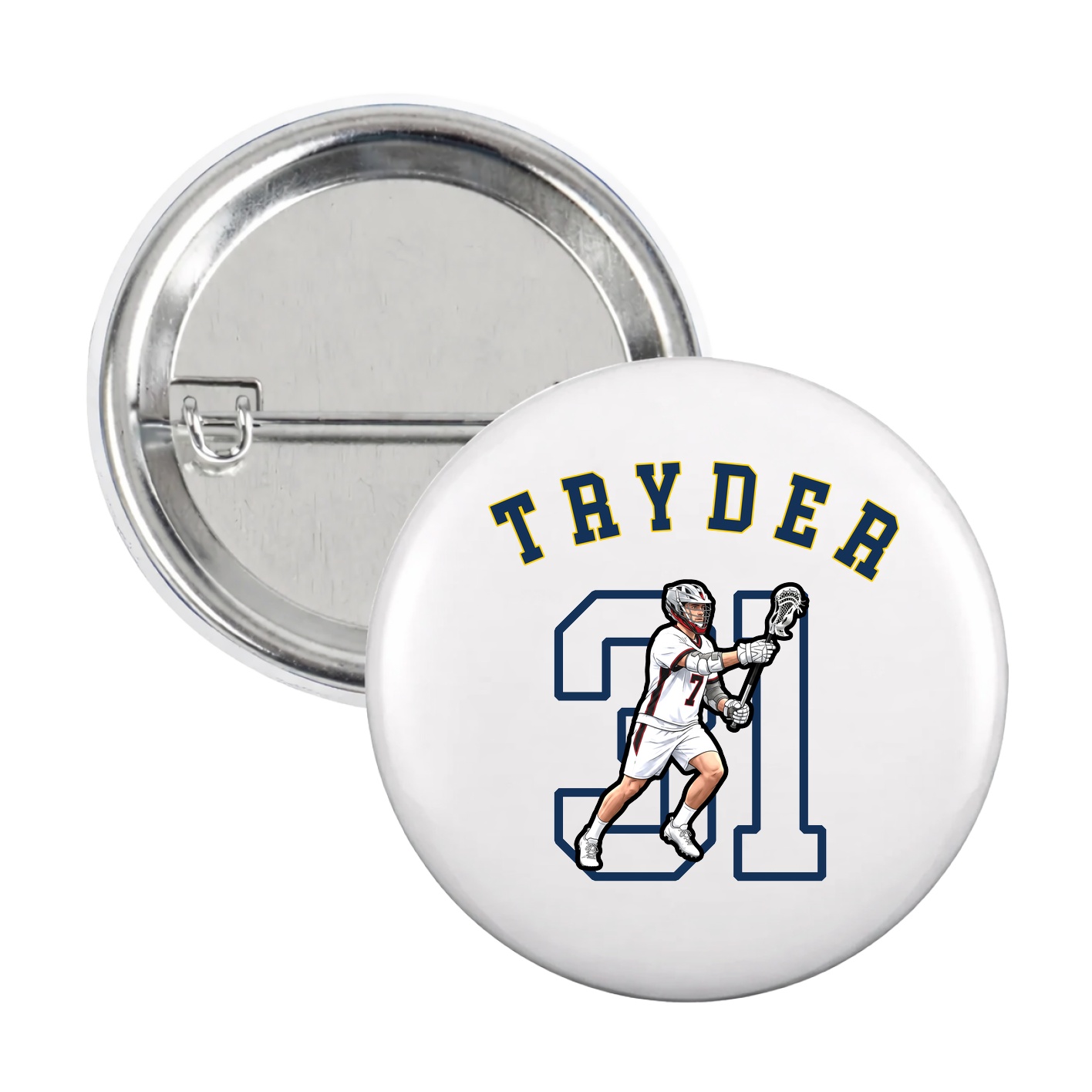 Game Day Button — Shirsey Arch in White