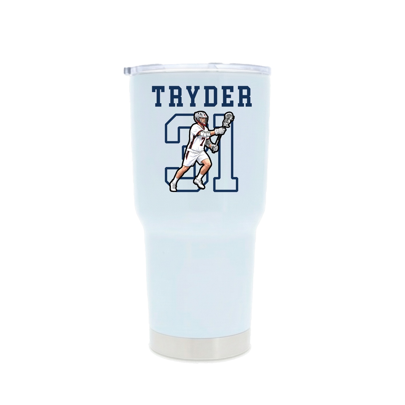 30oz Stainless Steel Tumbler — Shirsey in White